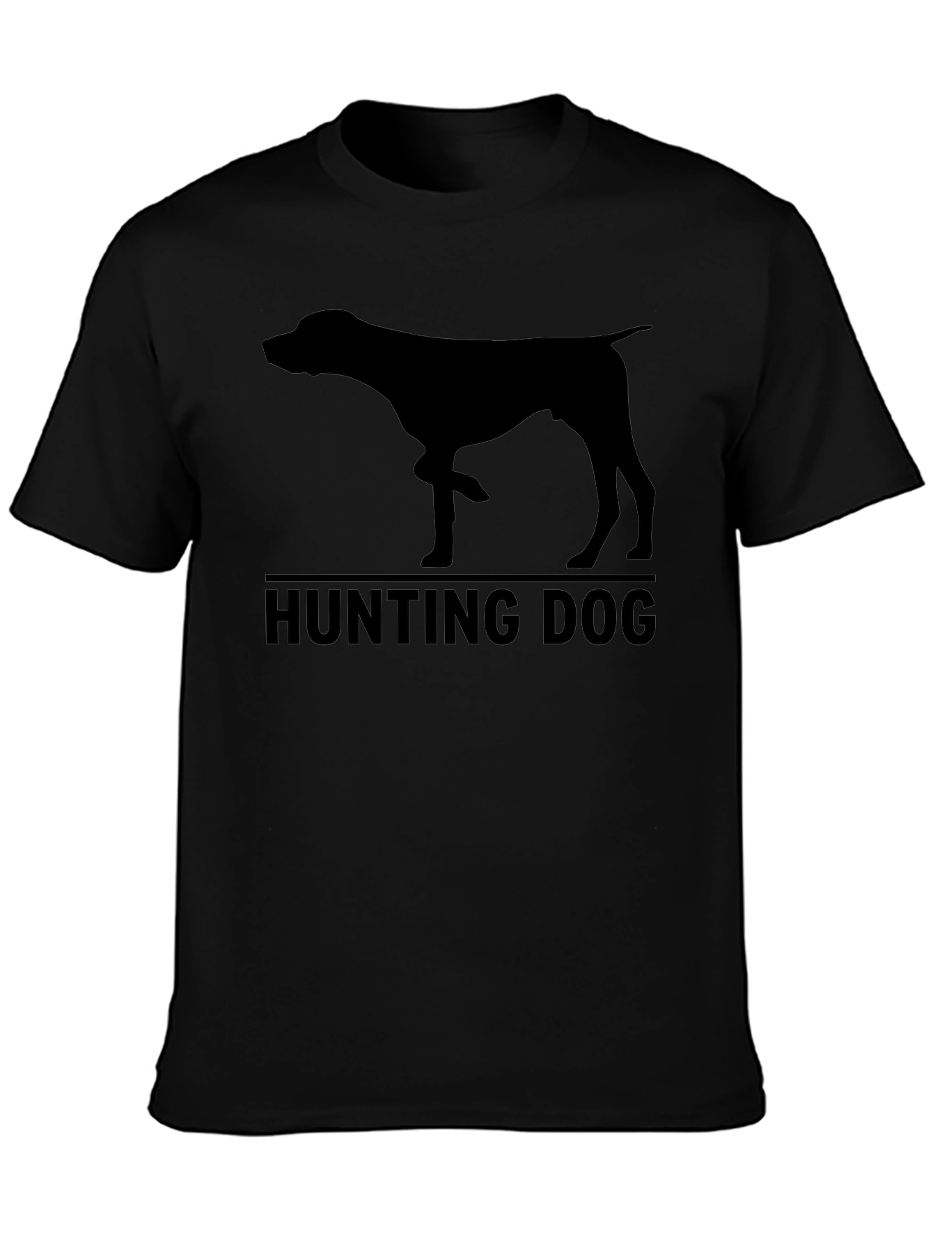 Hunting Dog Silhouette Graphic T-Shirt
