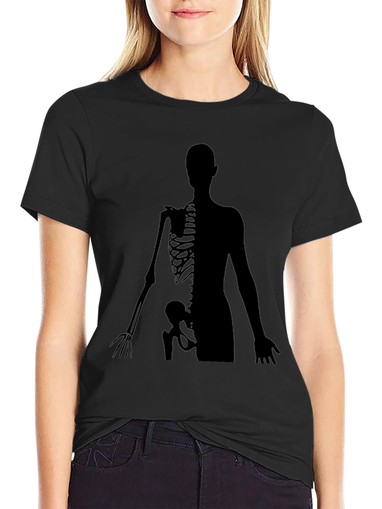 Anatomy Skeleton Graphic Tee - Mens Black T-Shirt
