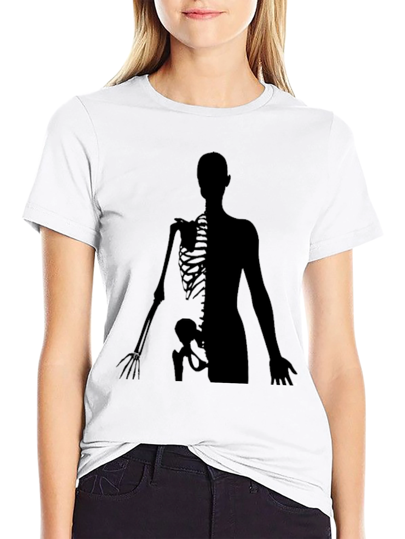 Anatomy Skeleton Graphic Tee - Mens Black T-Shirt