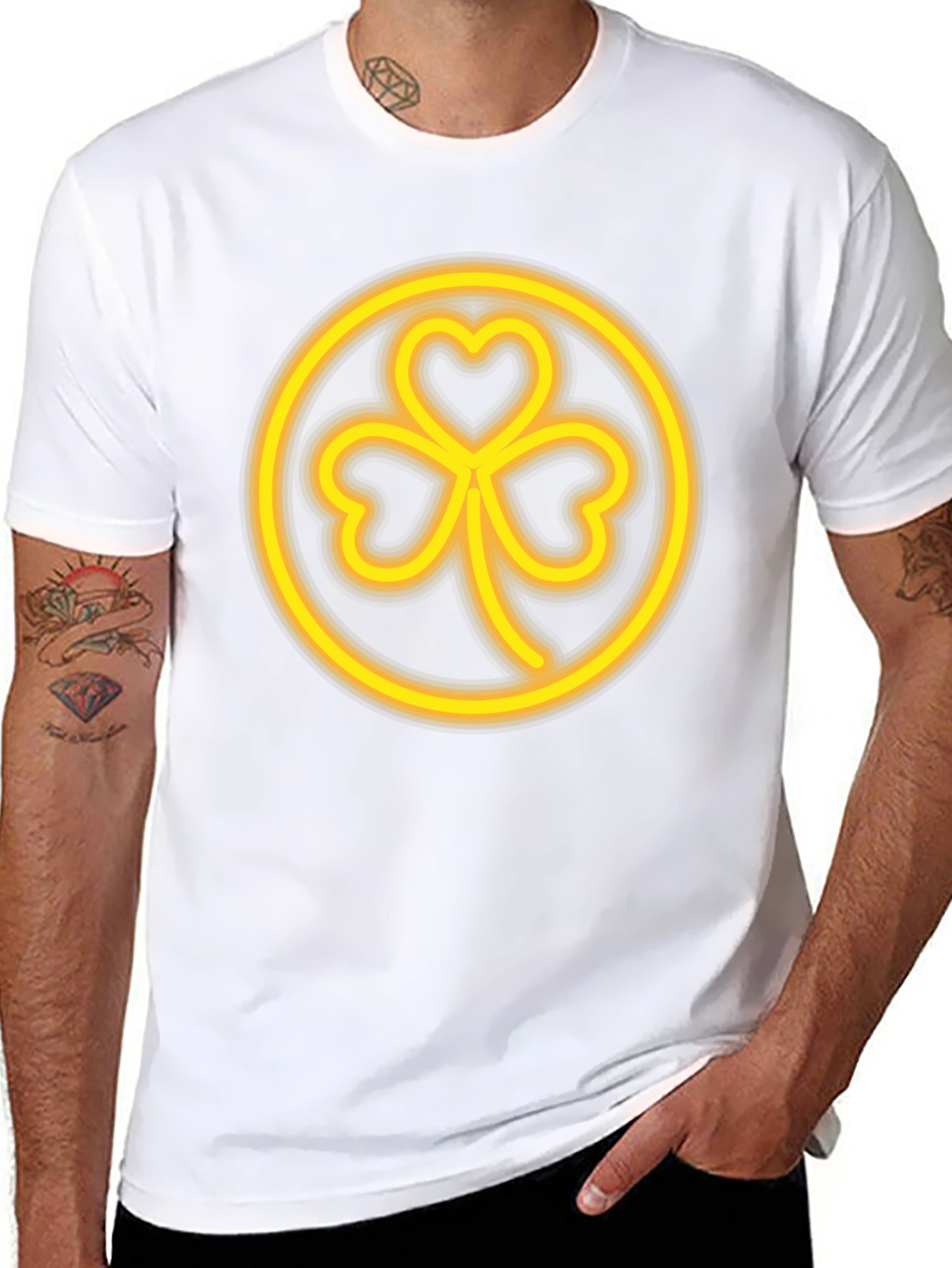 Shamrock T-Shirt - Lucky Clover Design