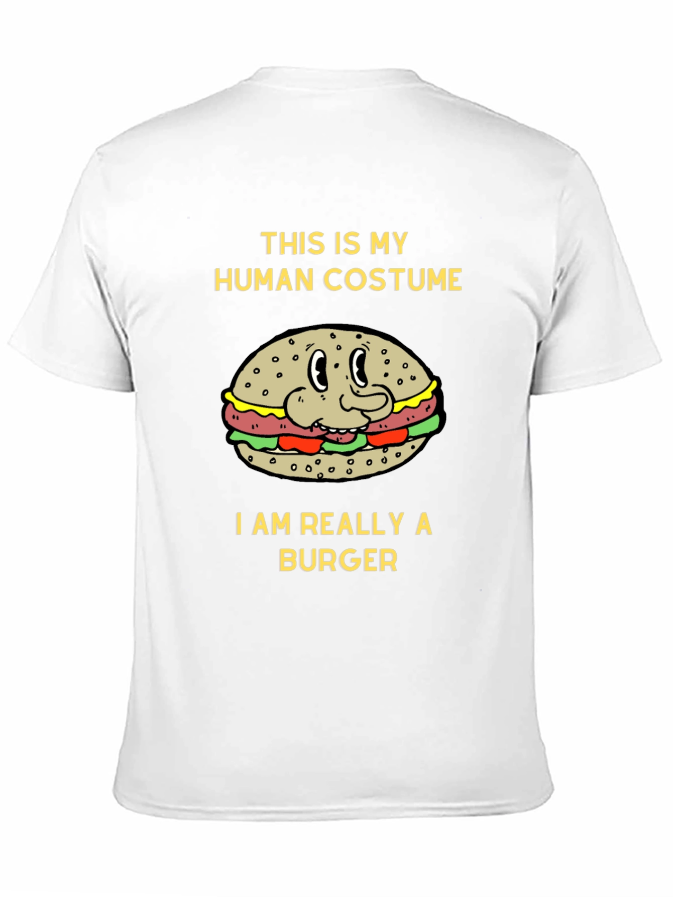 Human Costume Burger T-Shirt - Novelty Tee