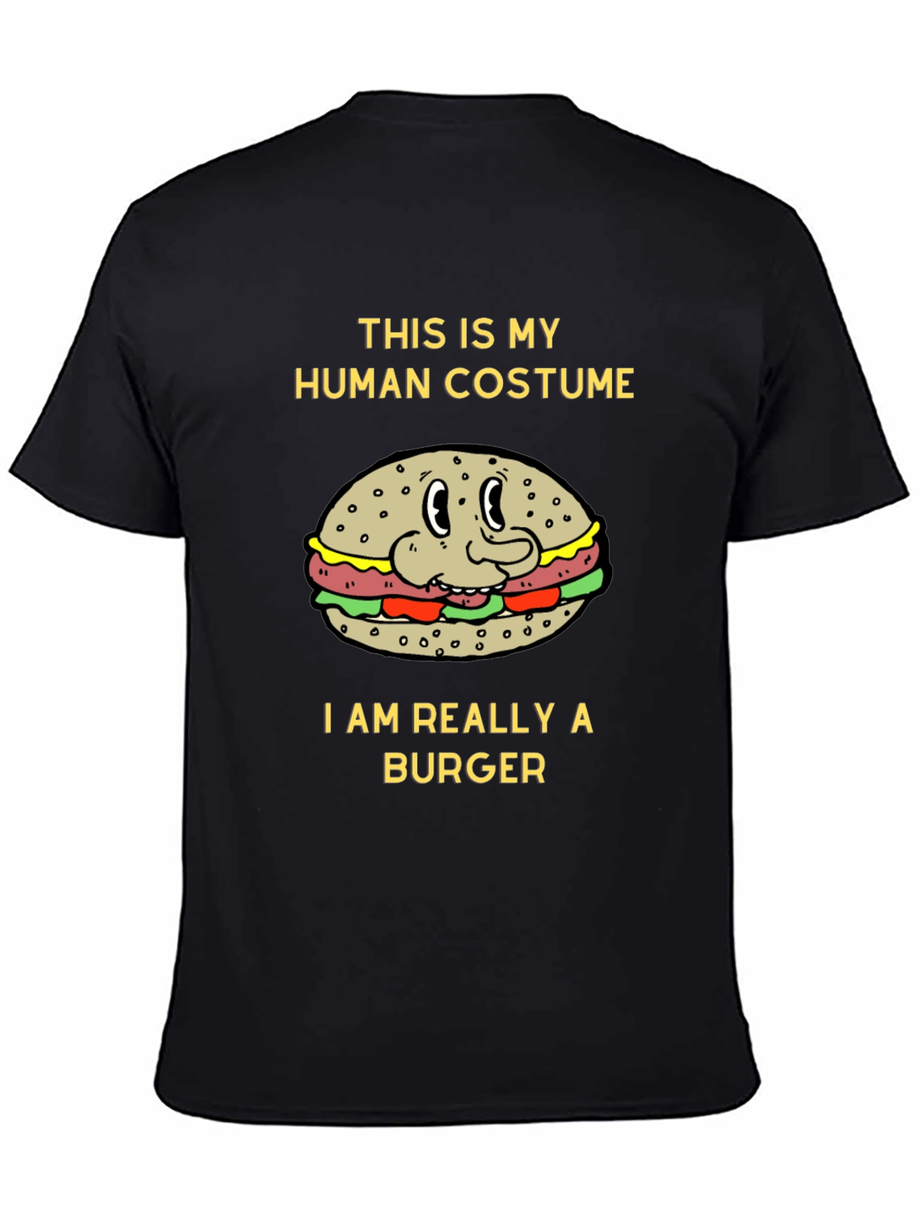 Human Costume Burger T-Shirt - Novelty Tee