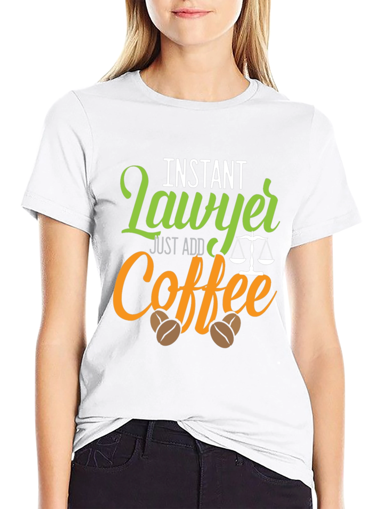 Instant Lawyer Just Add Coffee Graphic T-Shirt