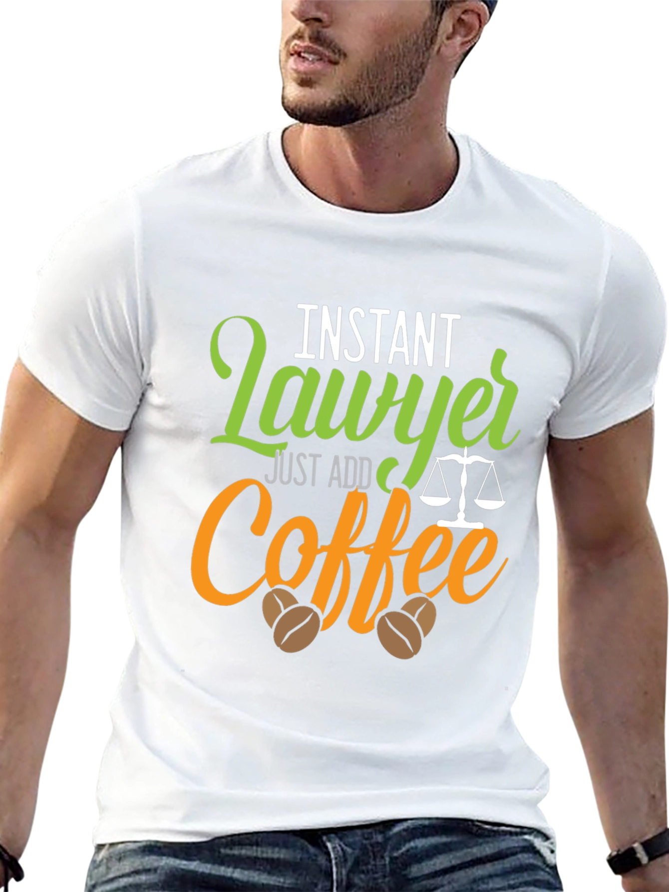 Instant Lawyer Just Add Coffee Graphic T-Shirt