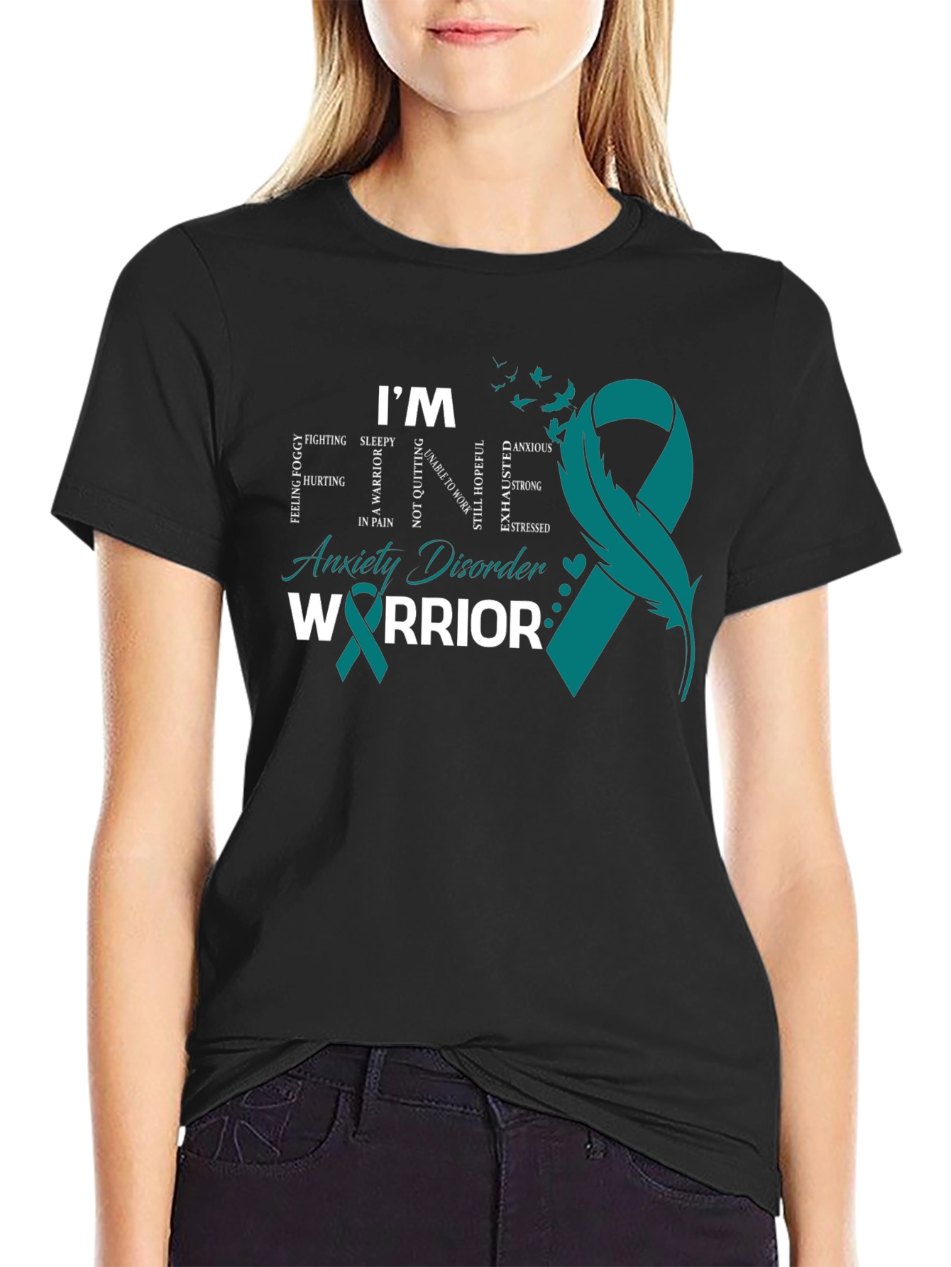 Anxiety Disorder Warrior T-Shirt Mental Health Awareness