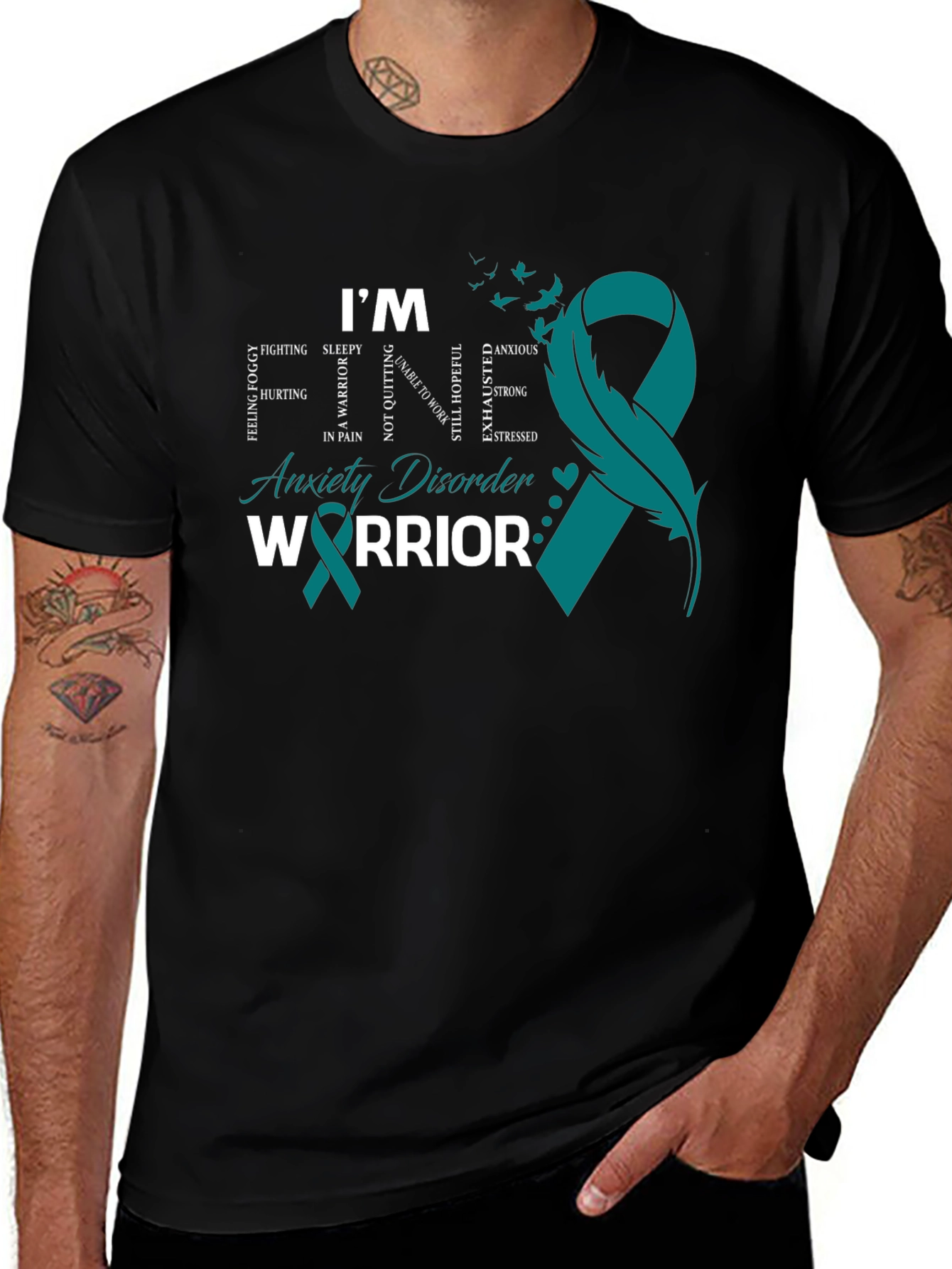 Anxiety Disorder Warrior T-Shirt Mental Health Awareness