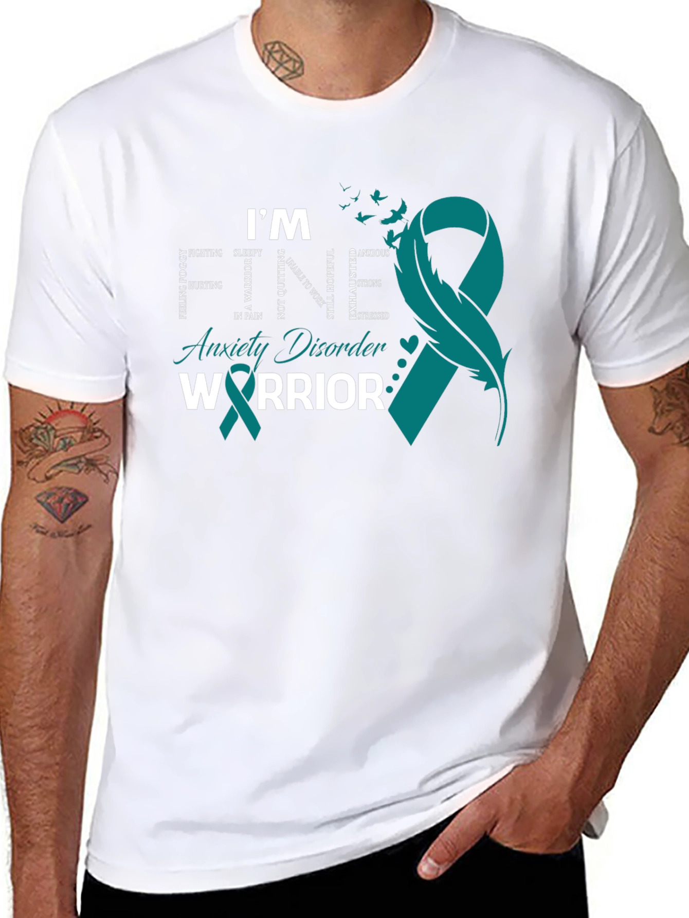 Anxiety Disorder Warrior T-Shirt Mental Health Awareness