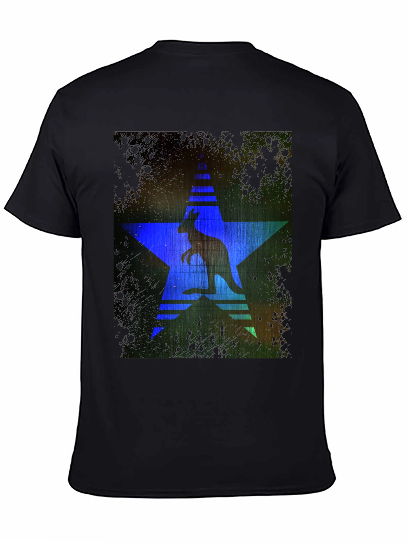 Kangaroo Star Graphic Print T-Shirt