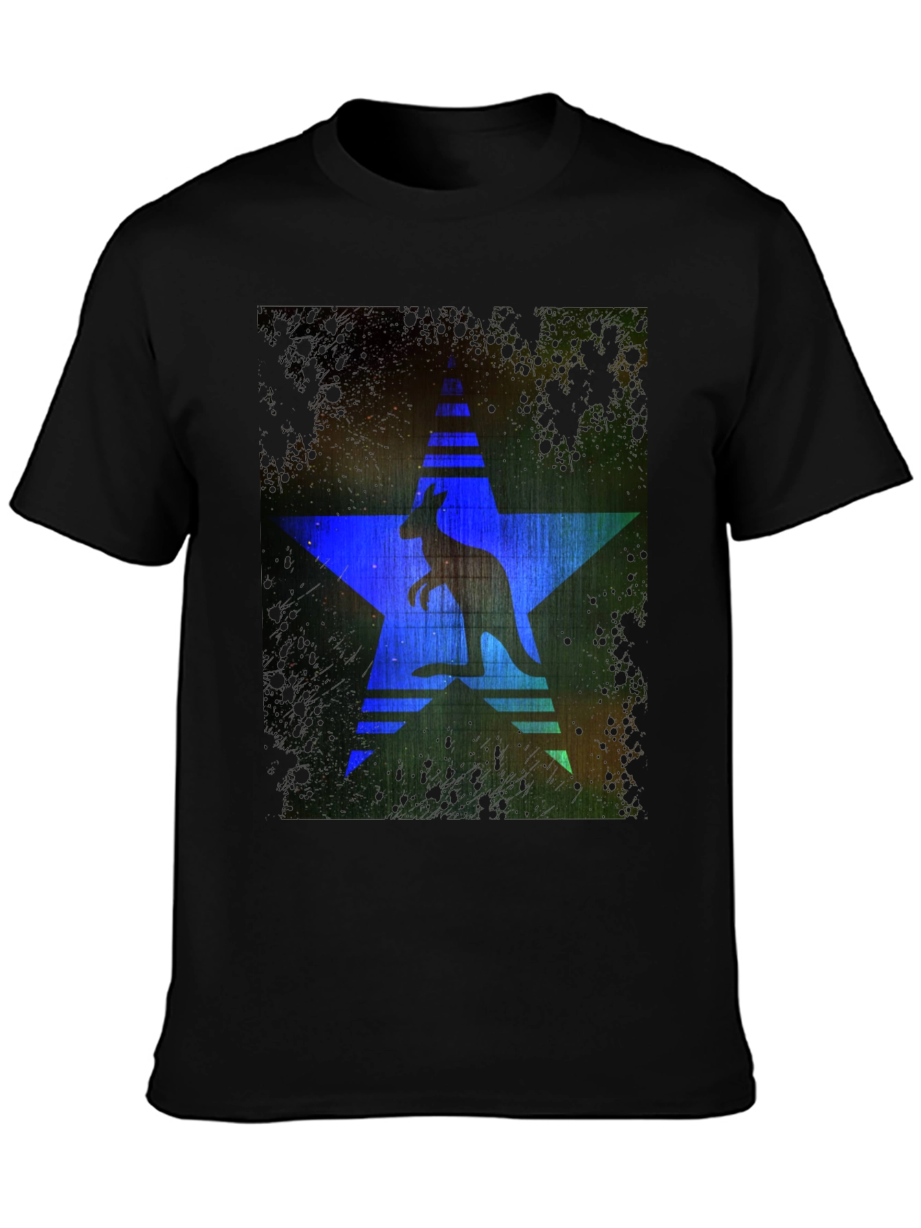 Kangaroo Star Graphic Print T-Shirt