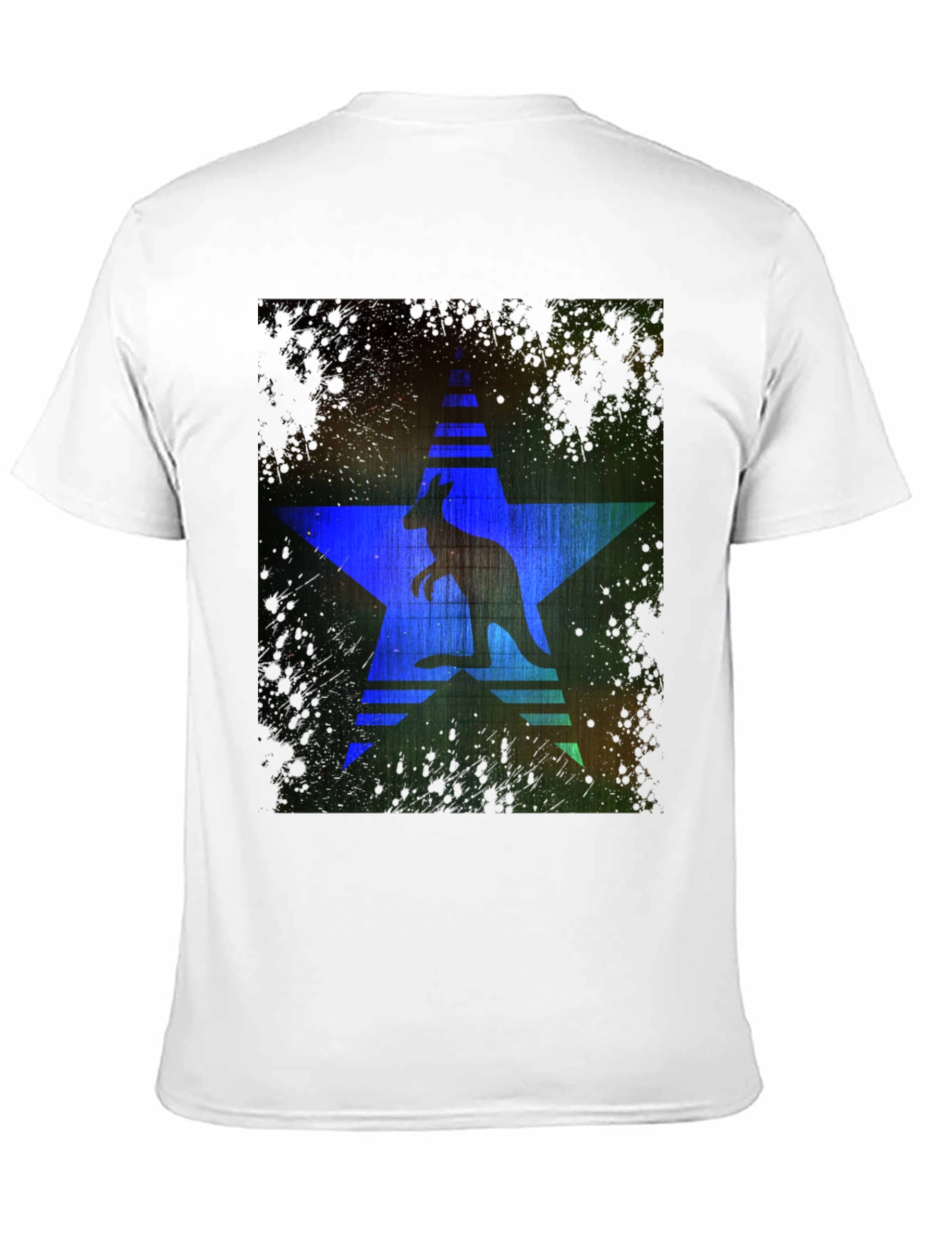 Kangaroo Star Graphic Print T-Shirt