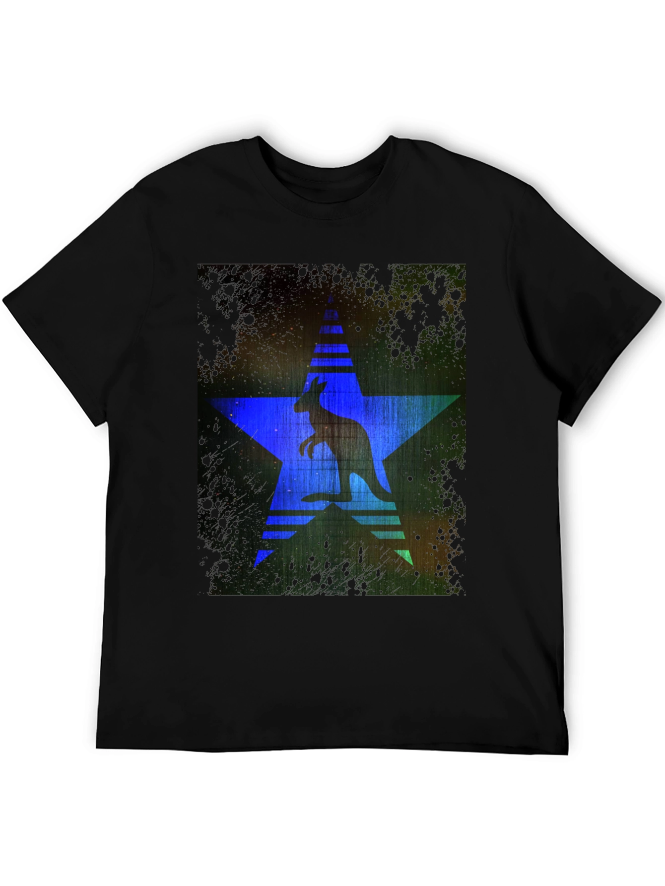 Kangaroo Star Graphic Print T-Shirt