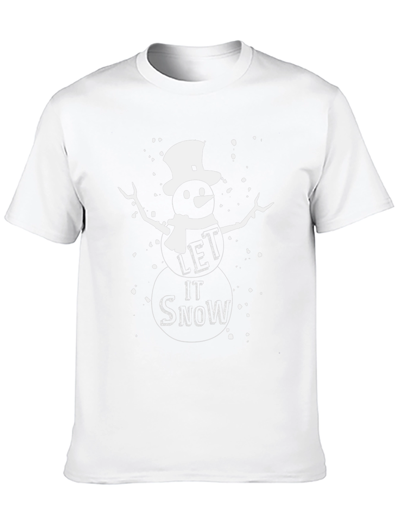 Let it Snow T-Shirt - Holiday Winter Snowman
