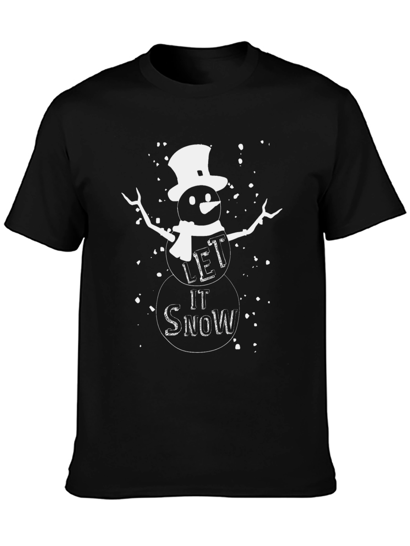 Let it Snow T-Shirt - Holiday Winter Snowman