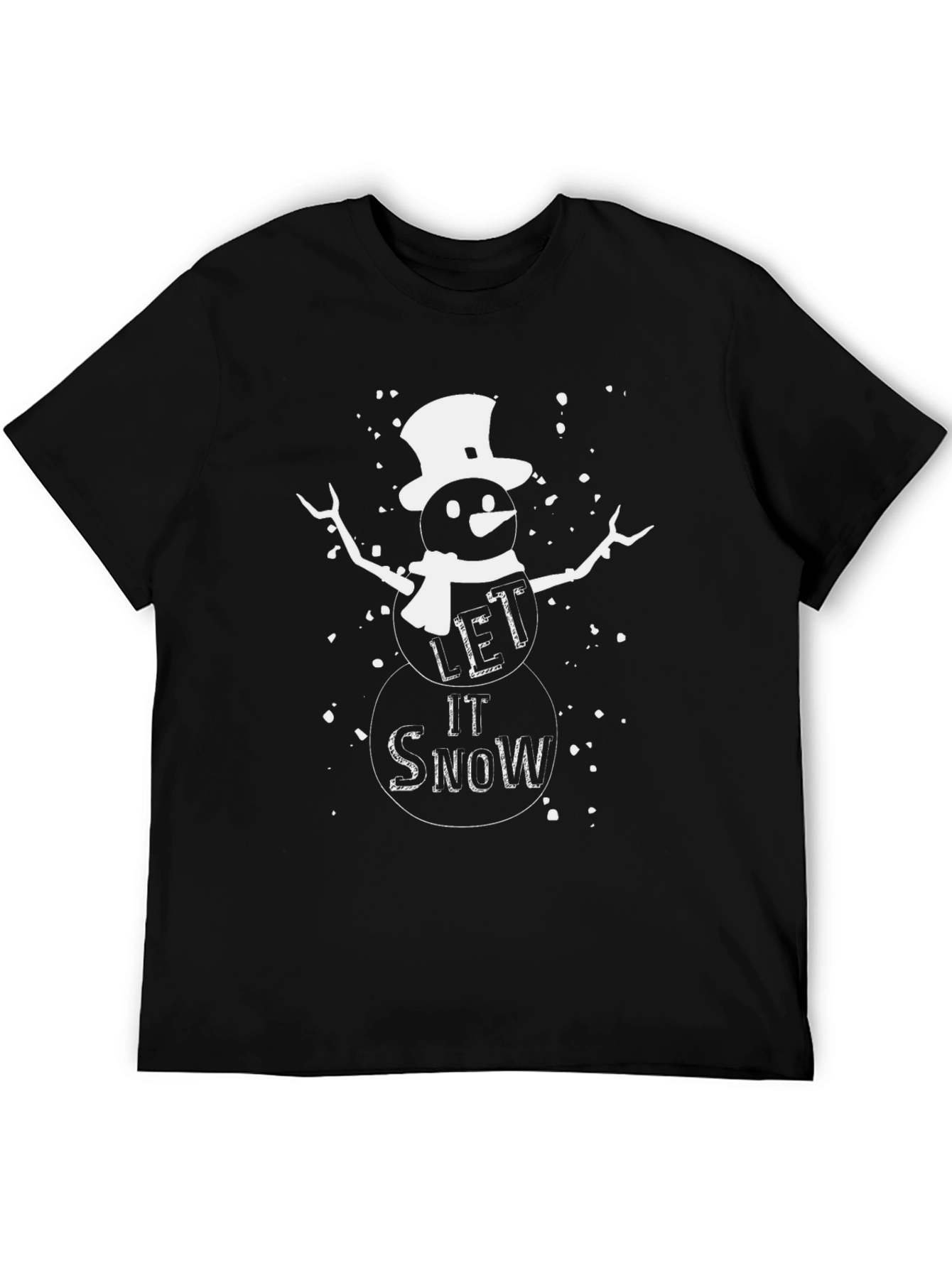 Let it Snow T-Shirt - Holiday Winter Snowman
