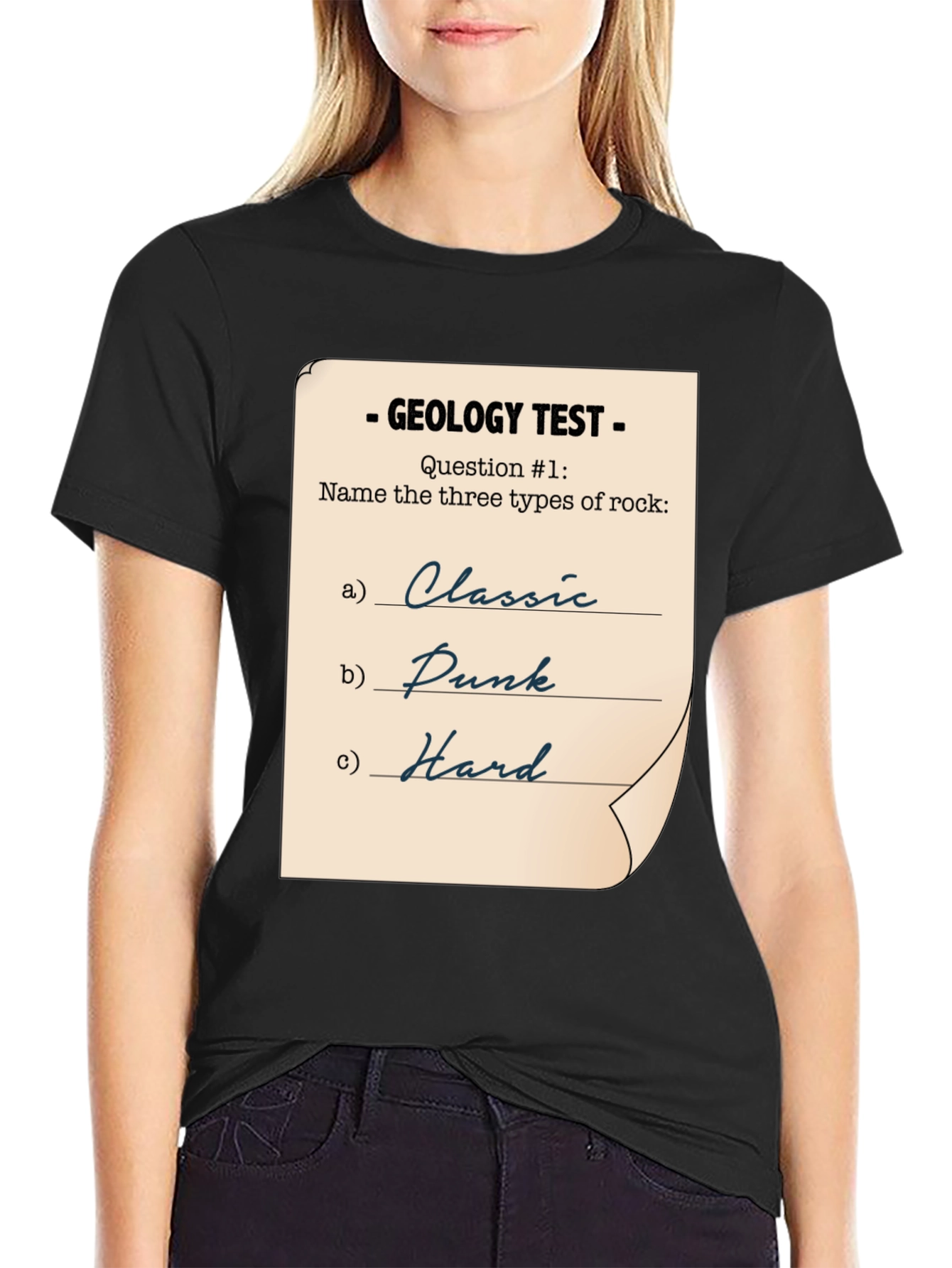 Geology Test Funny Rock Music T-Shirt