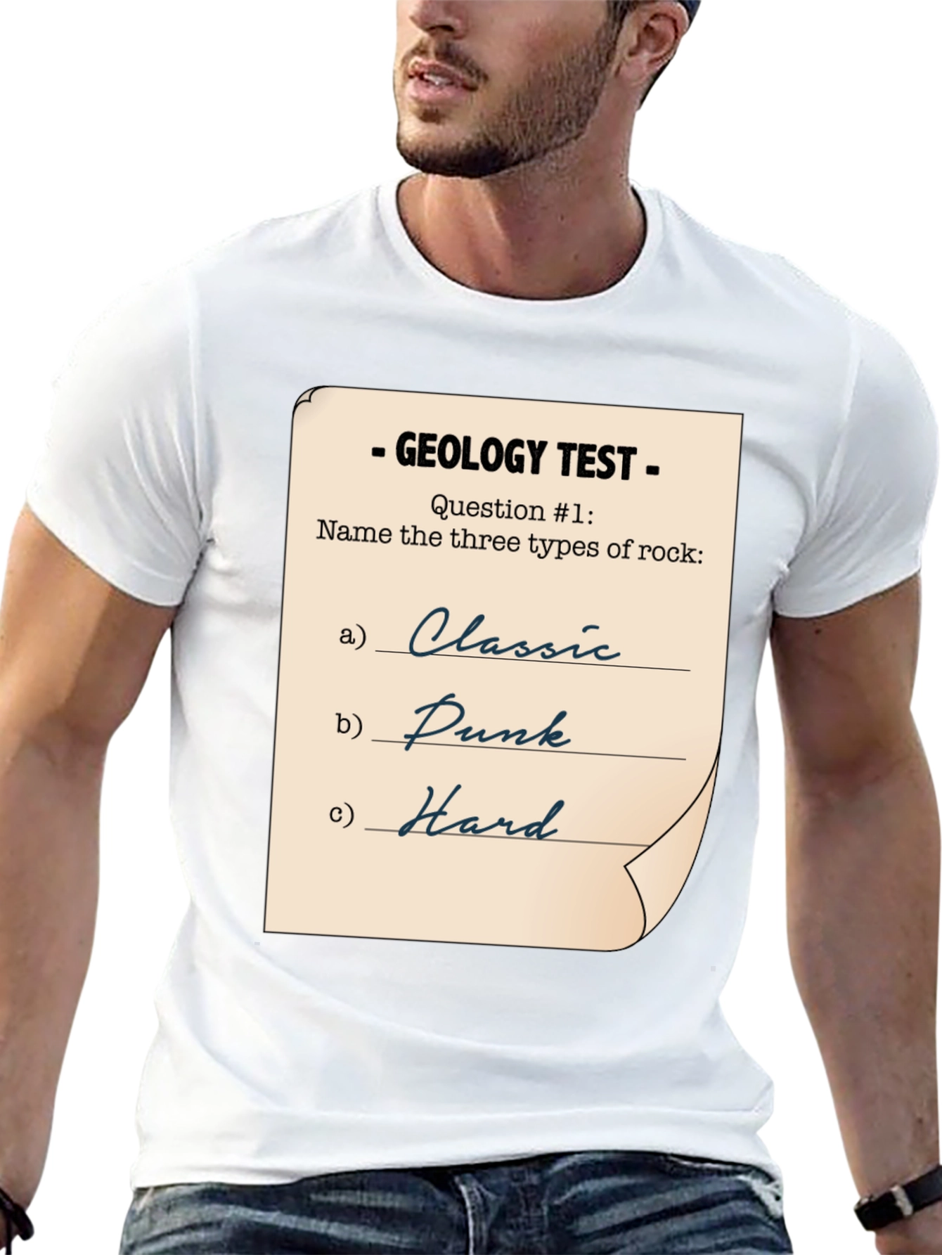 Geology Test Funny Rock Music T-Shirt