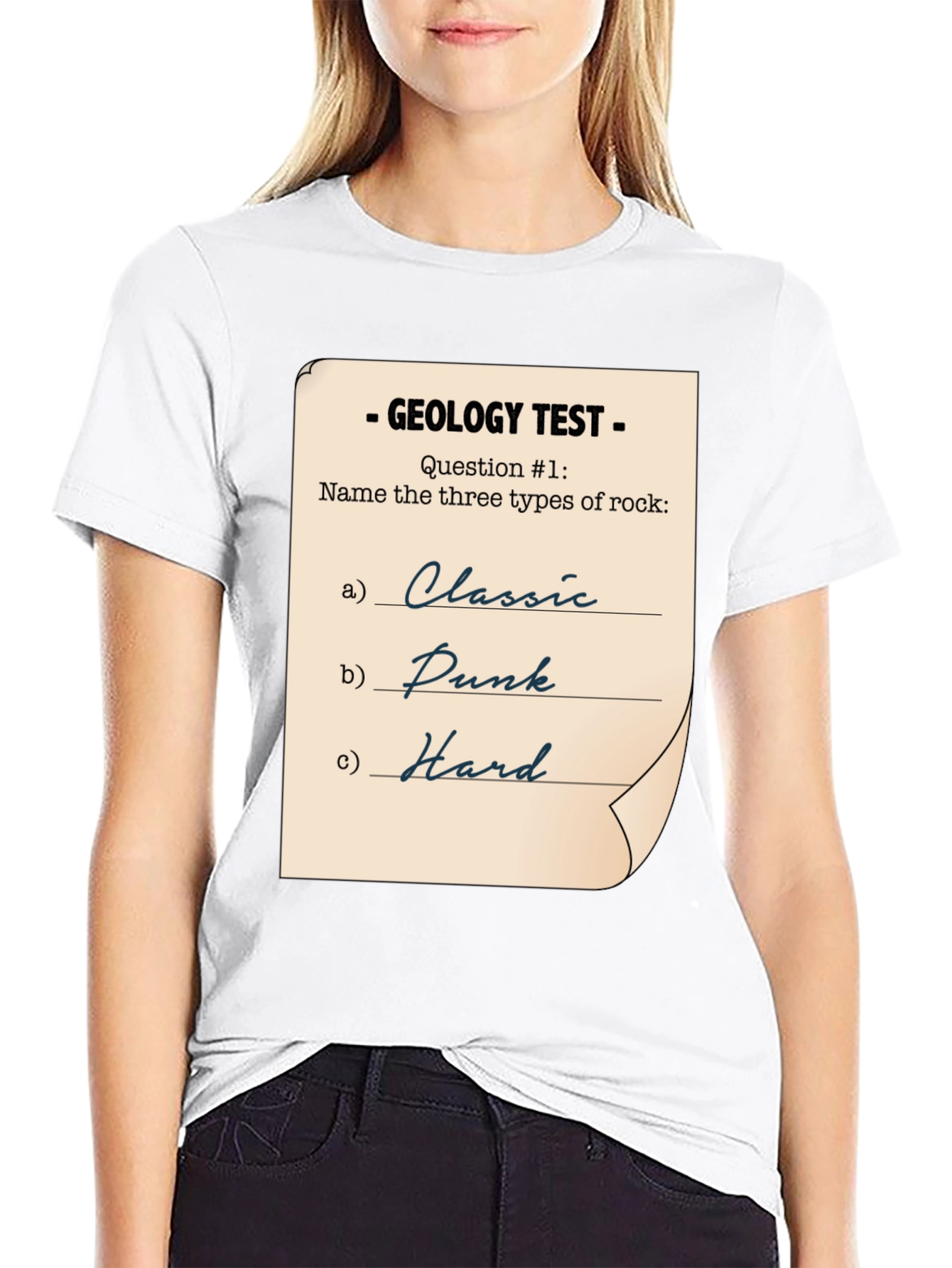Geology Test Funny Rock Music T-Shirt