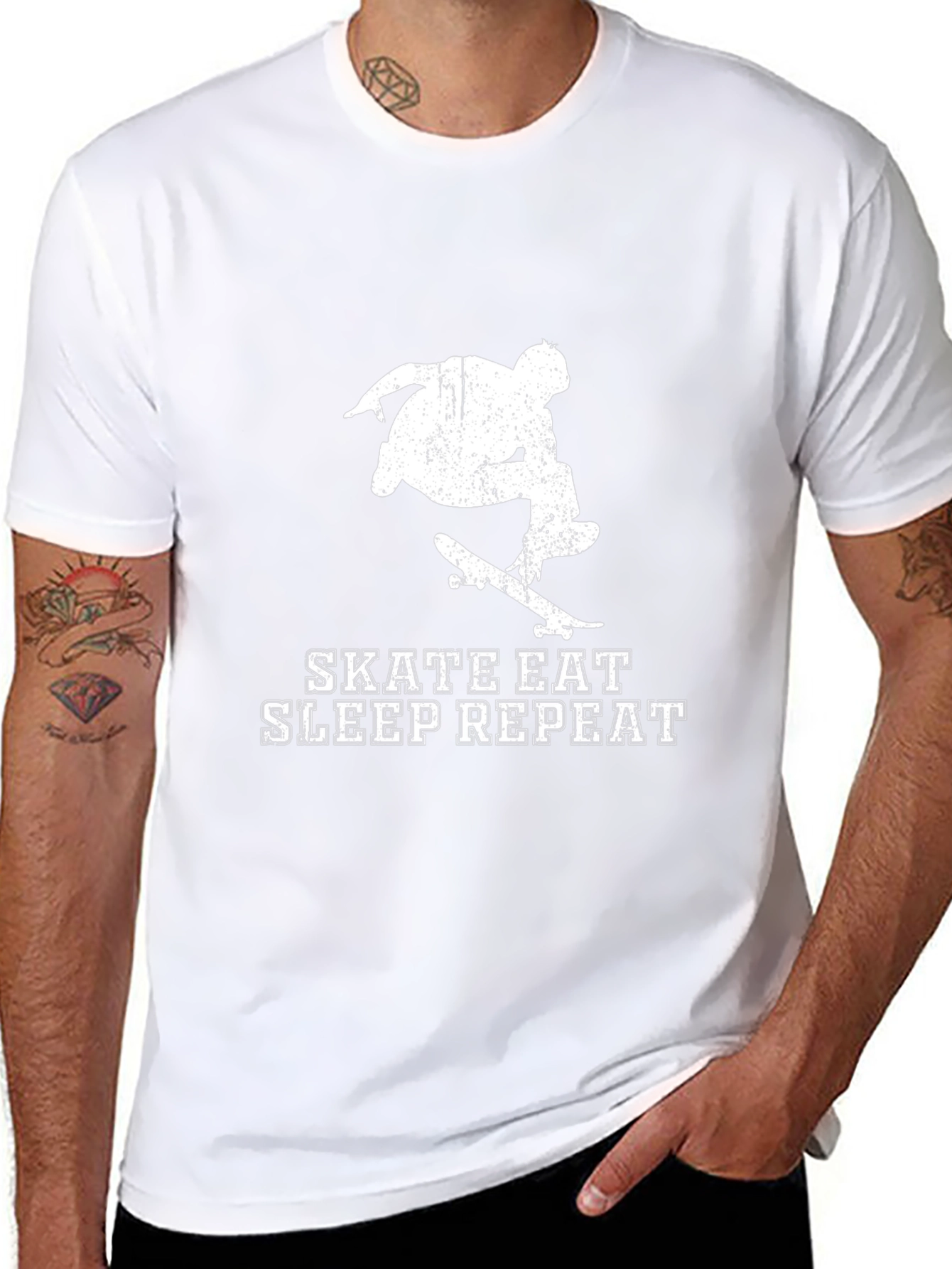 Skate Eat Sleep Repeat Graphic T-Shirt