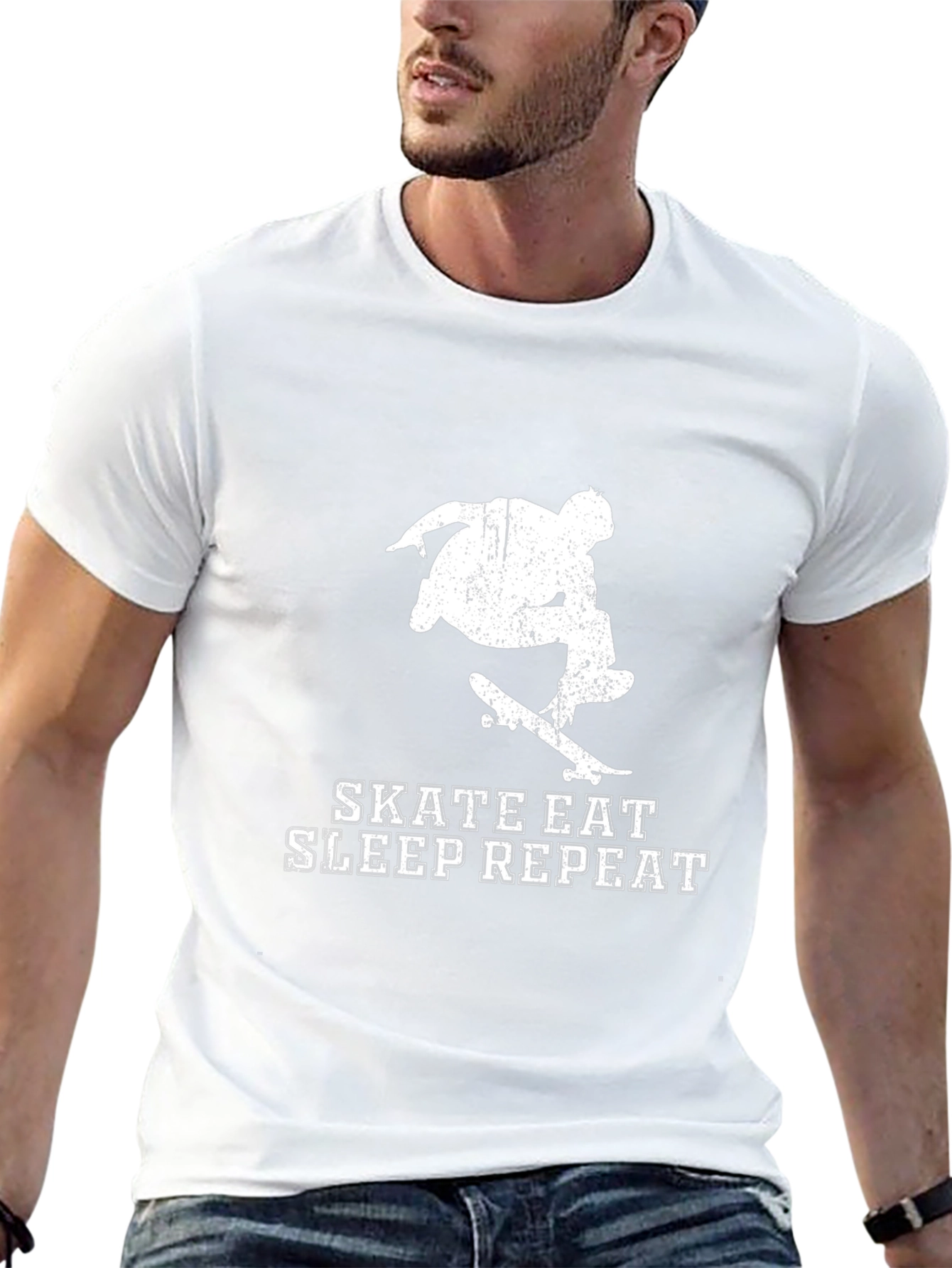 Skate Eat Sleep Repeat Graphic T-Shirt