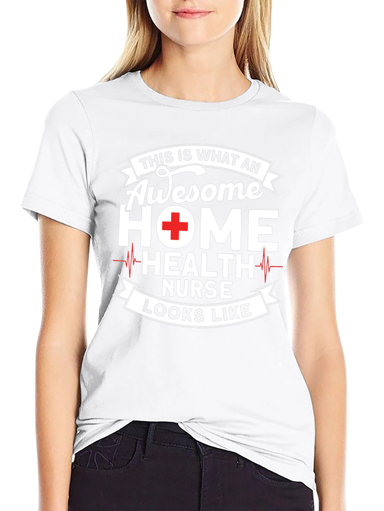 Awesome Home Health Nurse Graphic T-Shirt