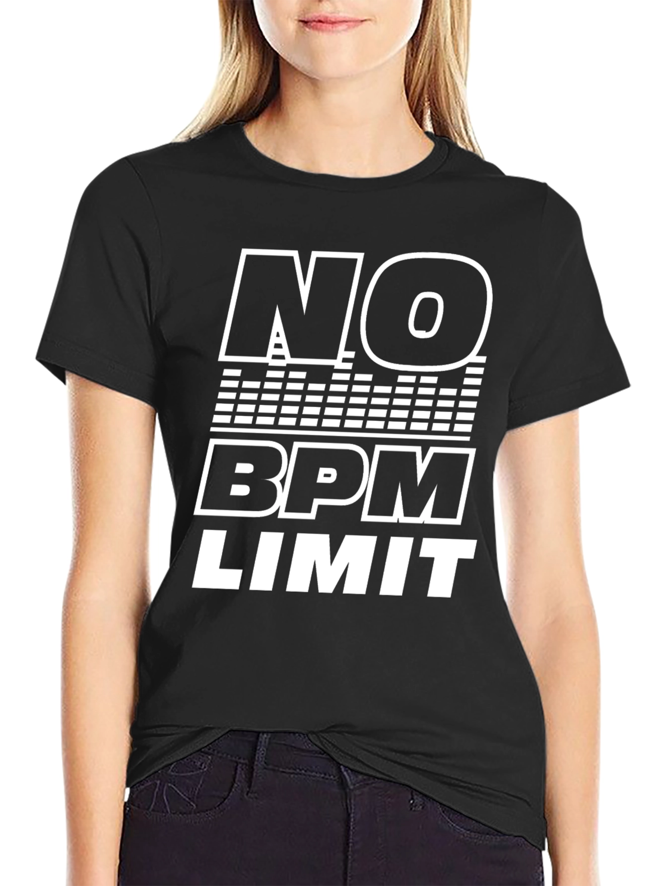 No BPM Limit Black Graphic Tee