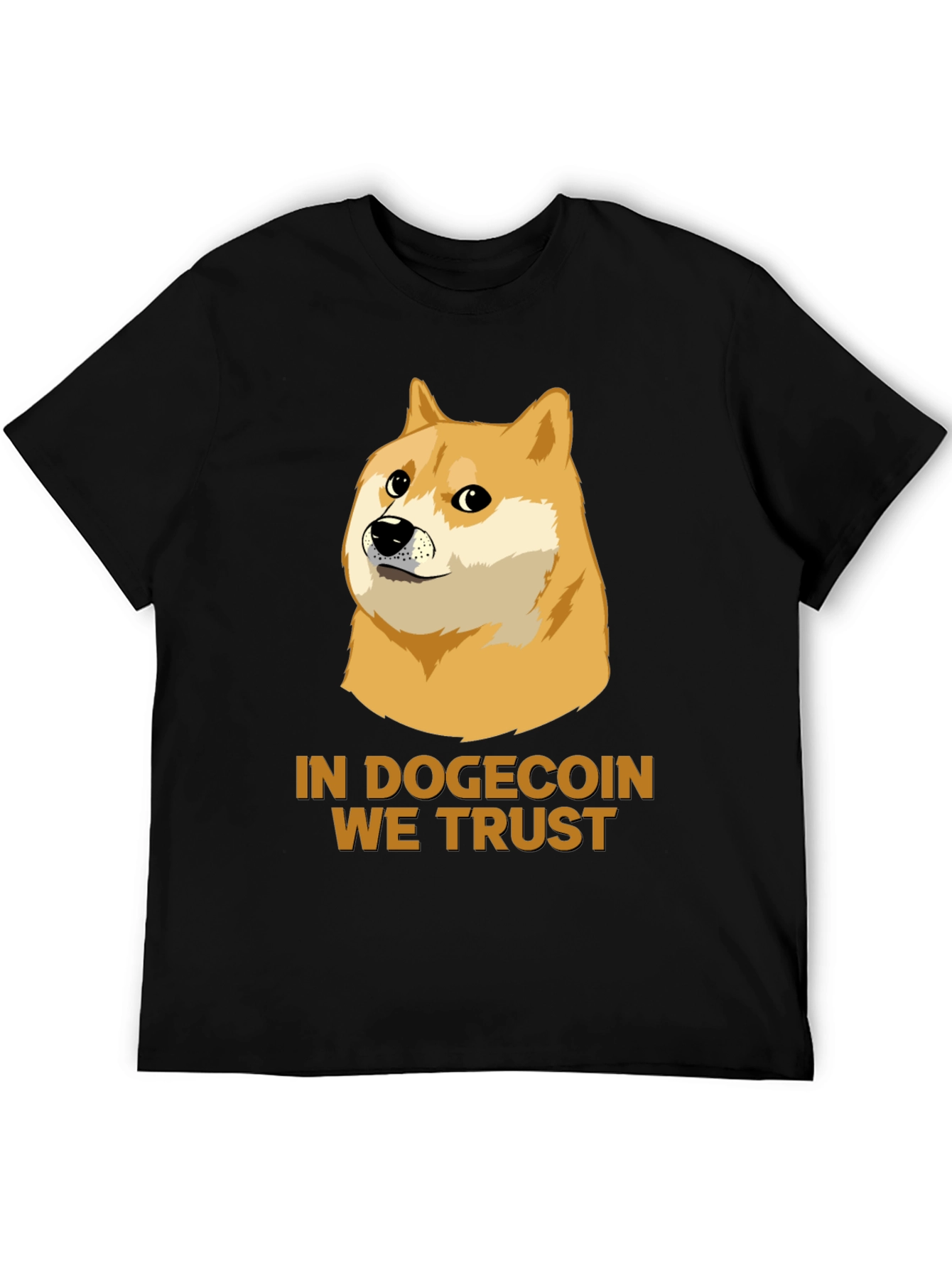 In Dogecoin We Trust Black T-Shirt