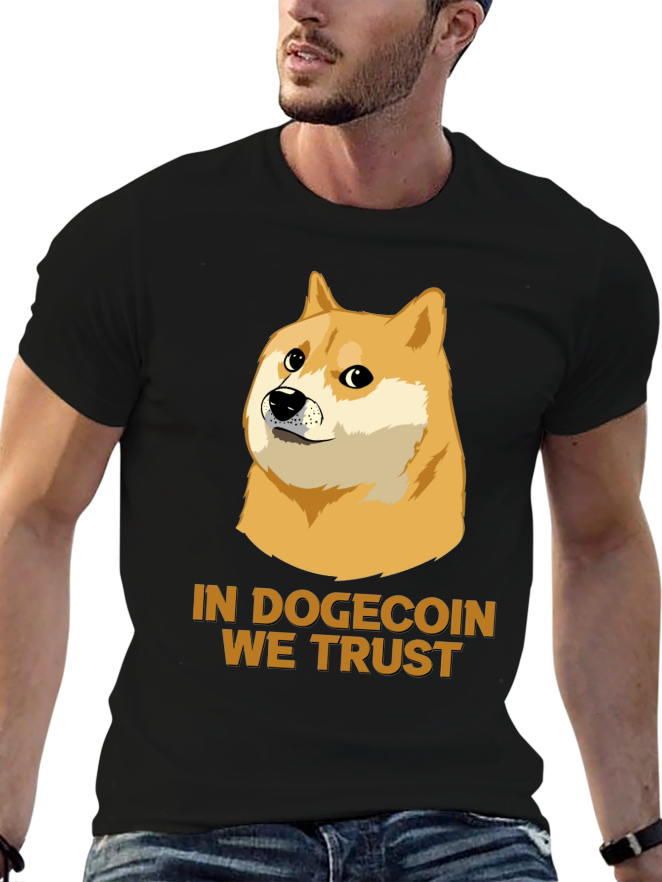 In Dogecoin We Trust Black T-Shirt