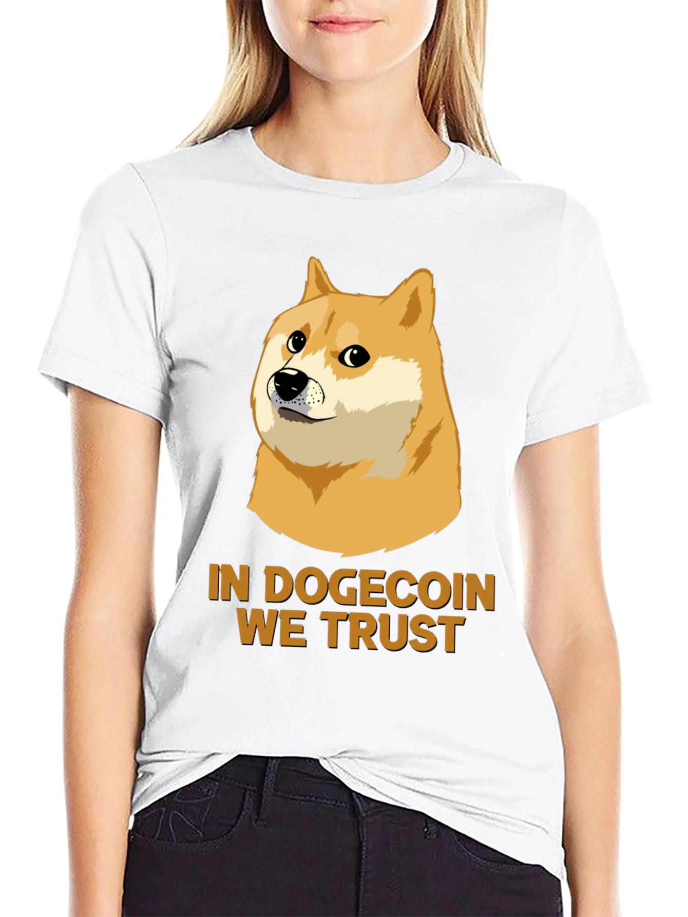 In Dogecoin We Trust Black T-Shirt