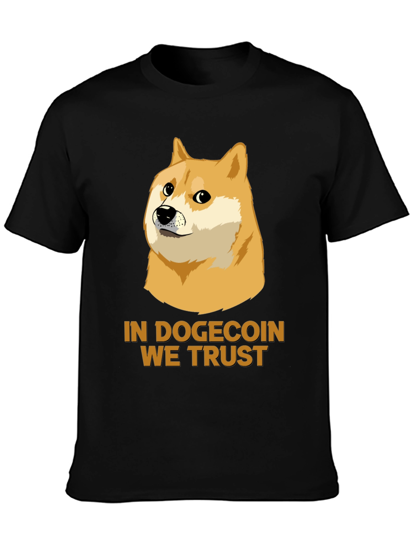 In Dogecoin We Trust Black T-Shirt