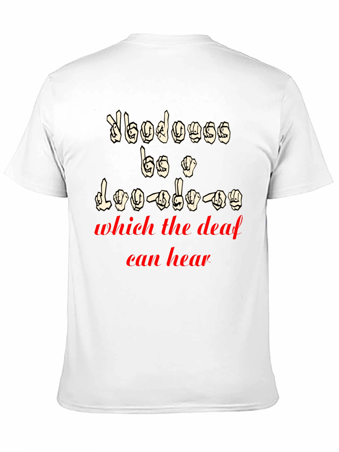 ASL Sign Language T-Shirt for Deaf Awareness