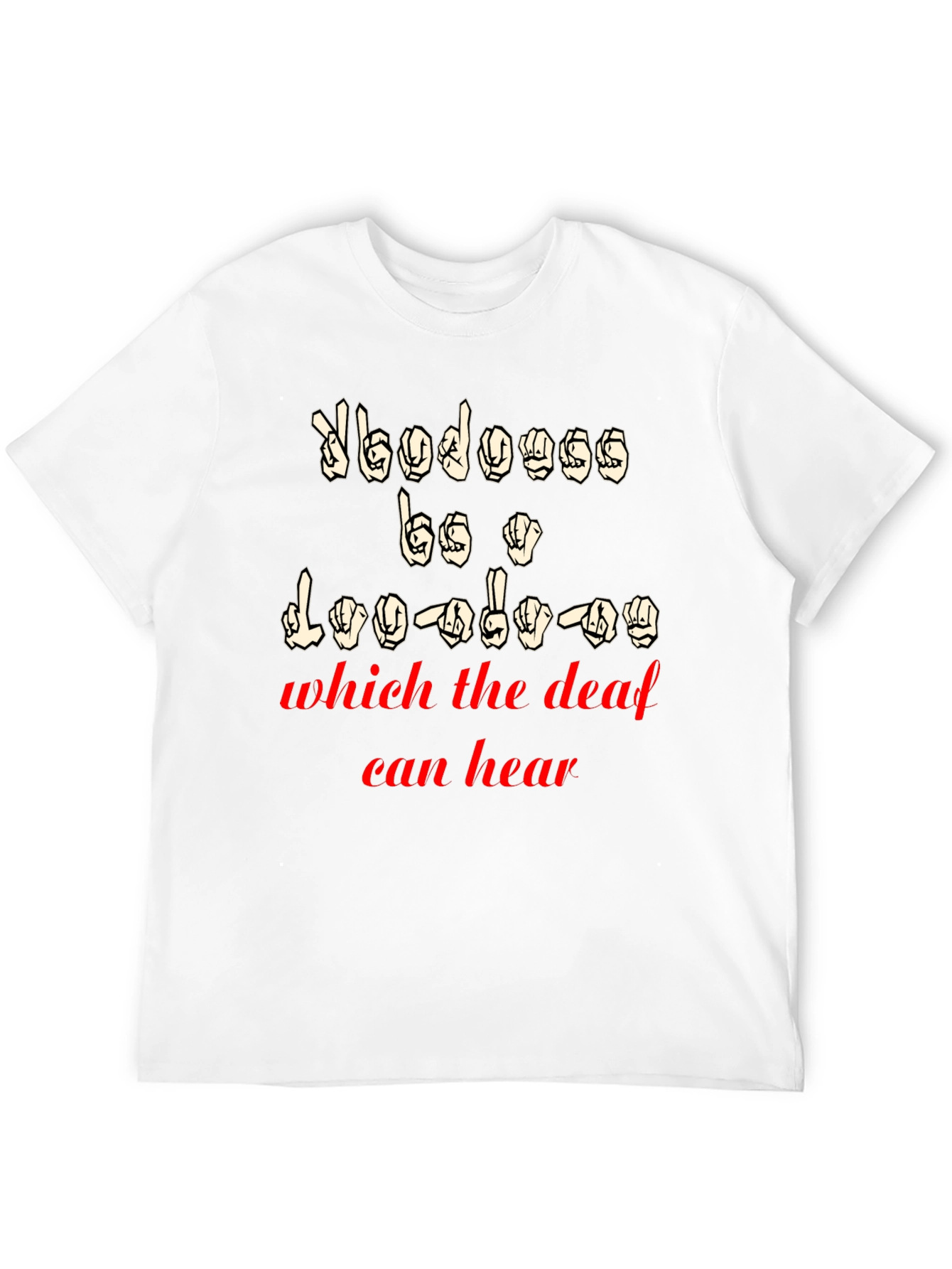 ASL Sign Language T-Shirt for Deaf Awareness