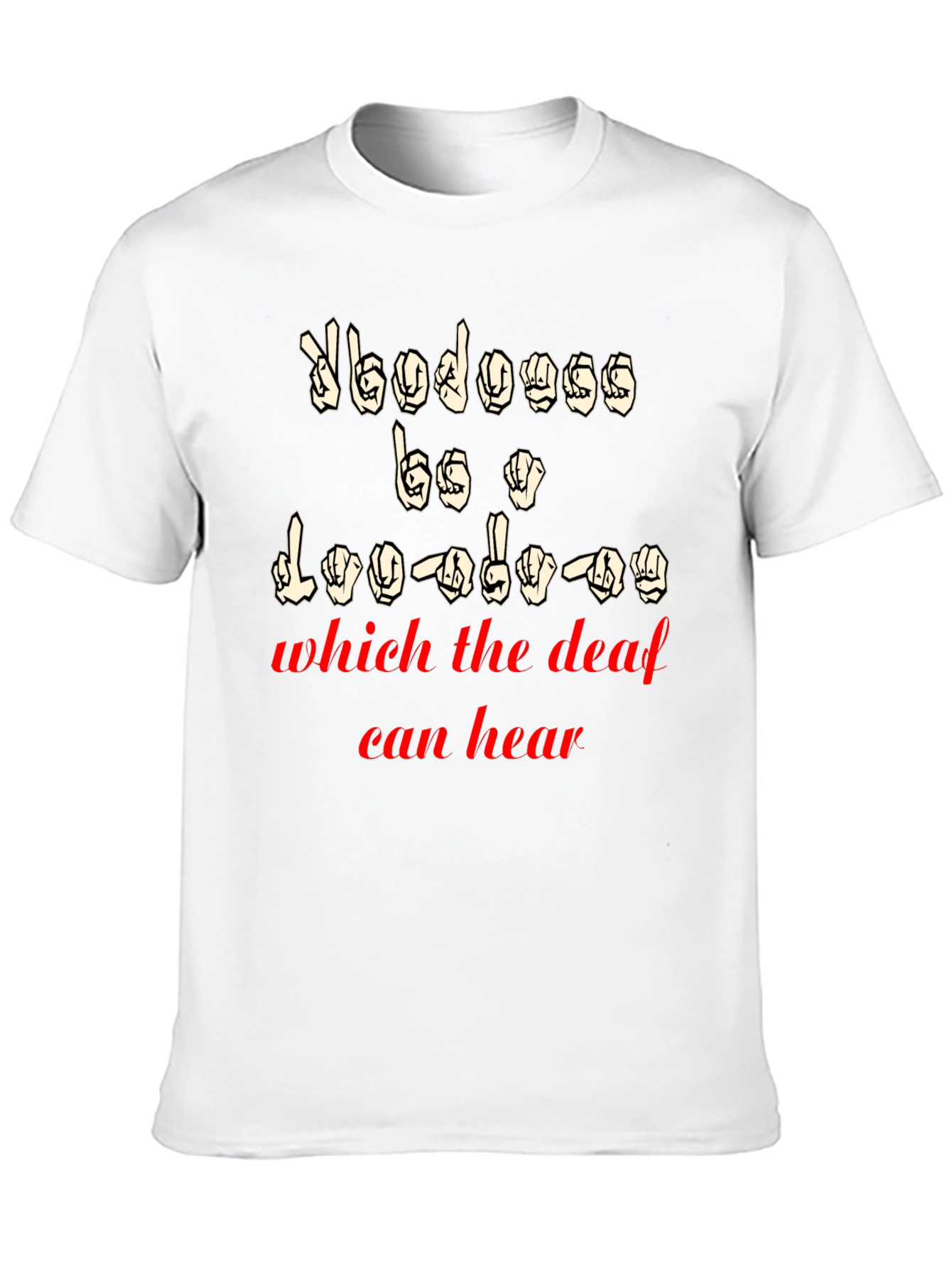 ASL Sign Language T-Shirt for Deaf Awareness