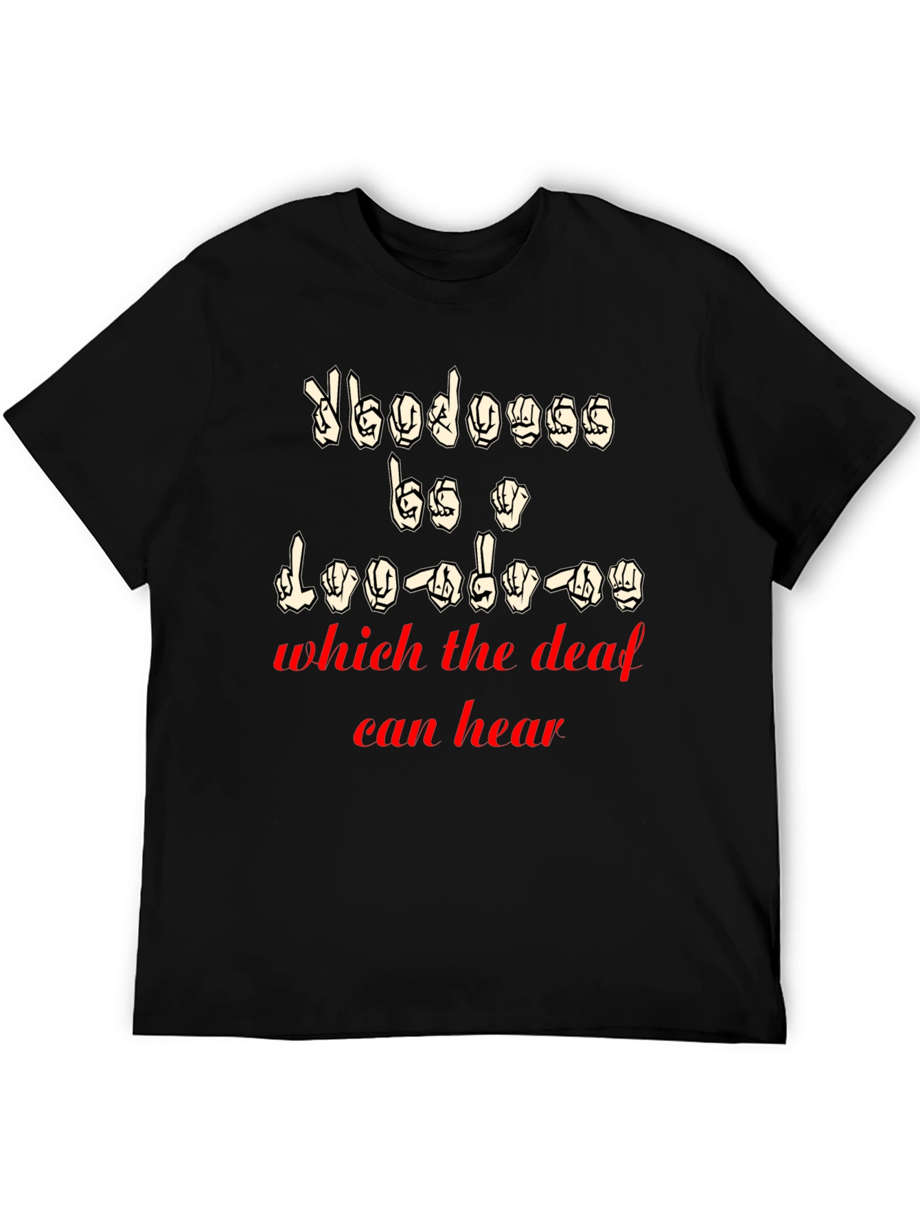 ASL Sign Language T-Shirt for Deaf Awareness