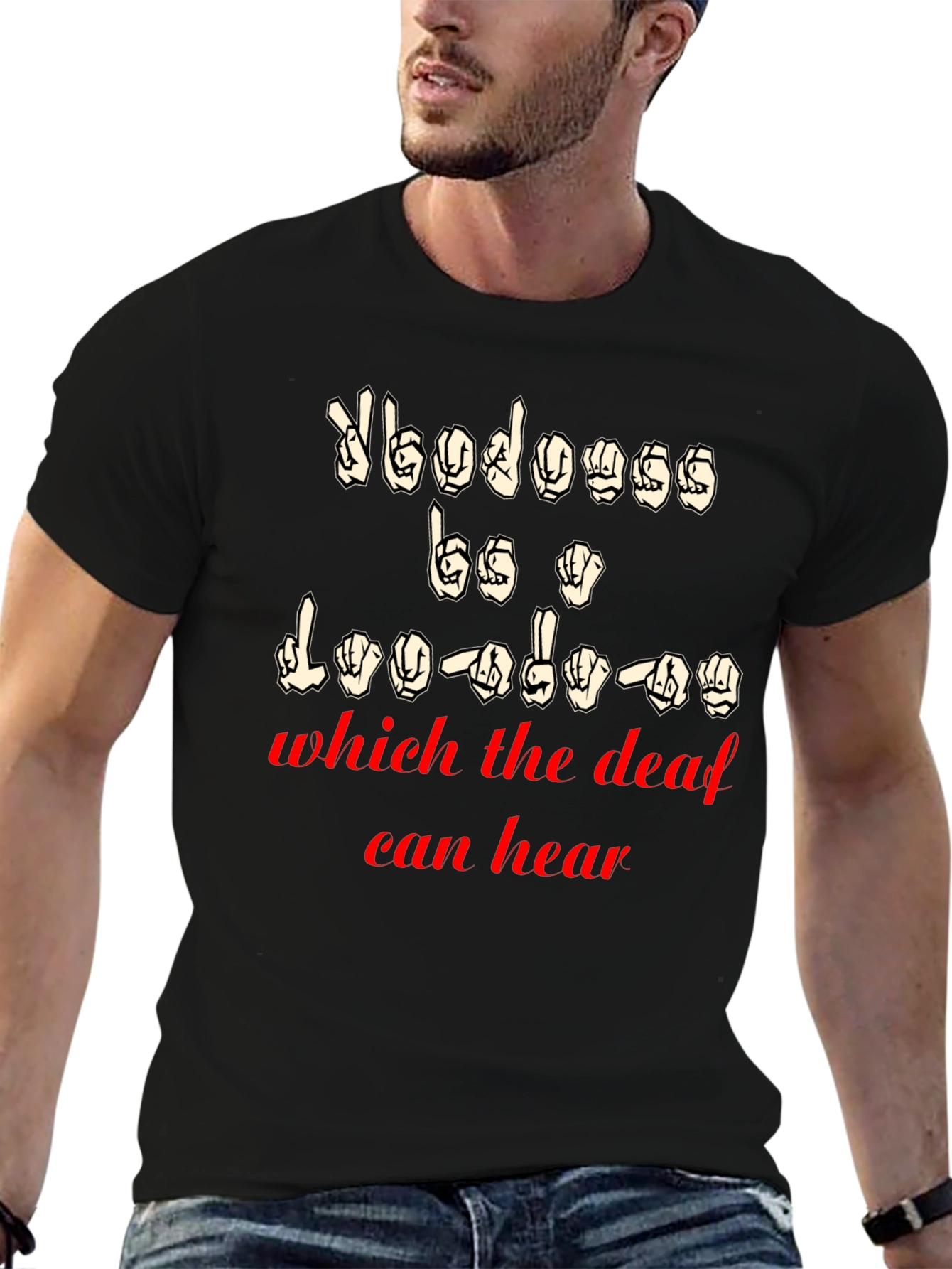 ASL Sign Language T-Shirt for Deaf Awareness