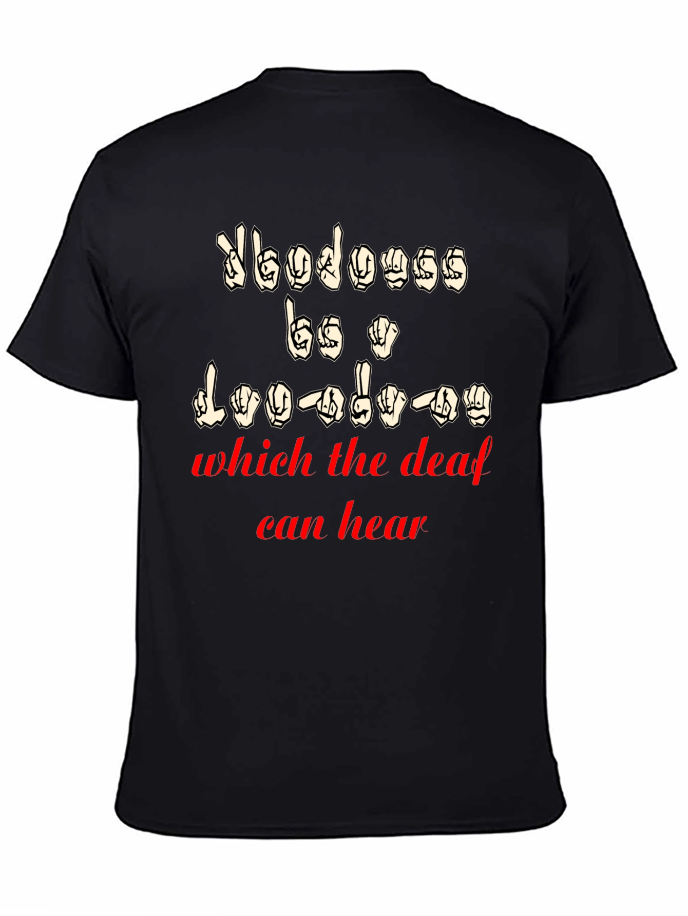 ASL Sign Language T-Shirt for Deaf Awareness