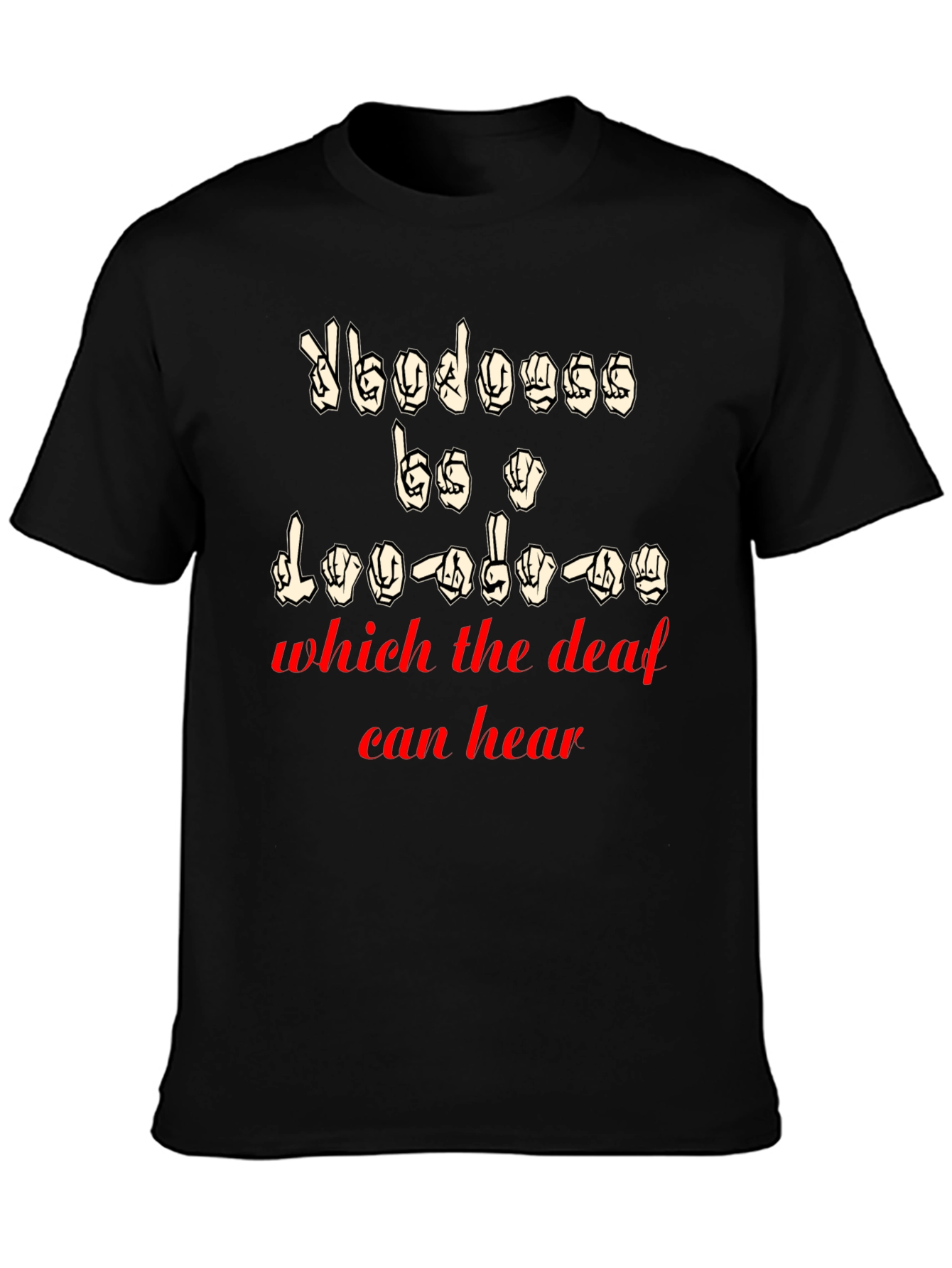 ASL Sign Language T-Shirt for Deaf Awareness