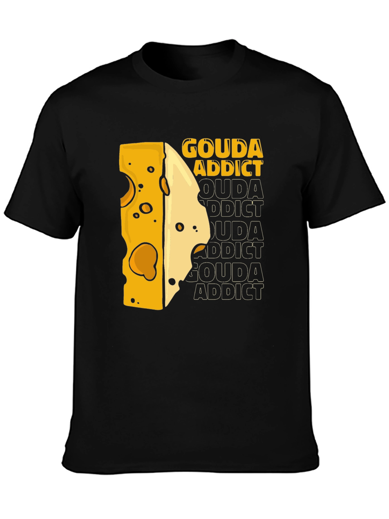 Gouda Addict T-Shirt - Cheese Lover Tee