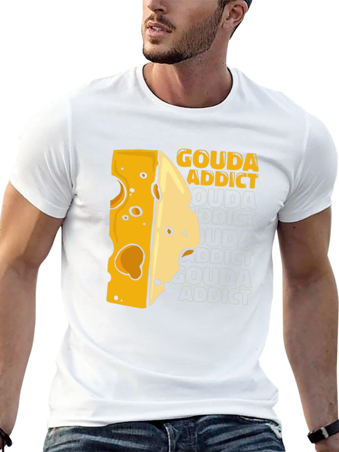 Gouda Addict T-Shirt - Cheese Lover Tee