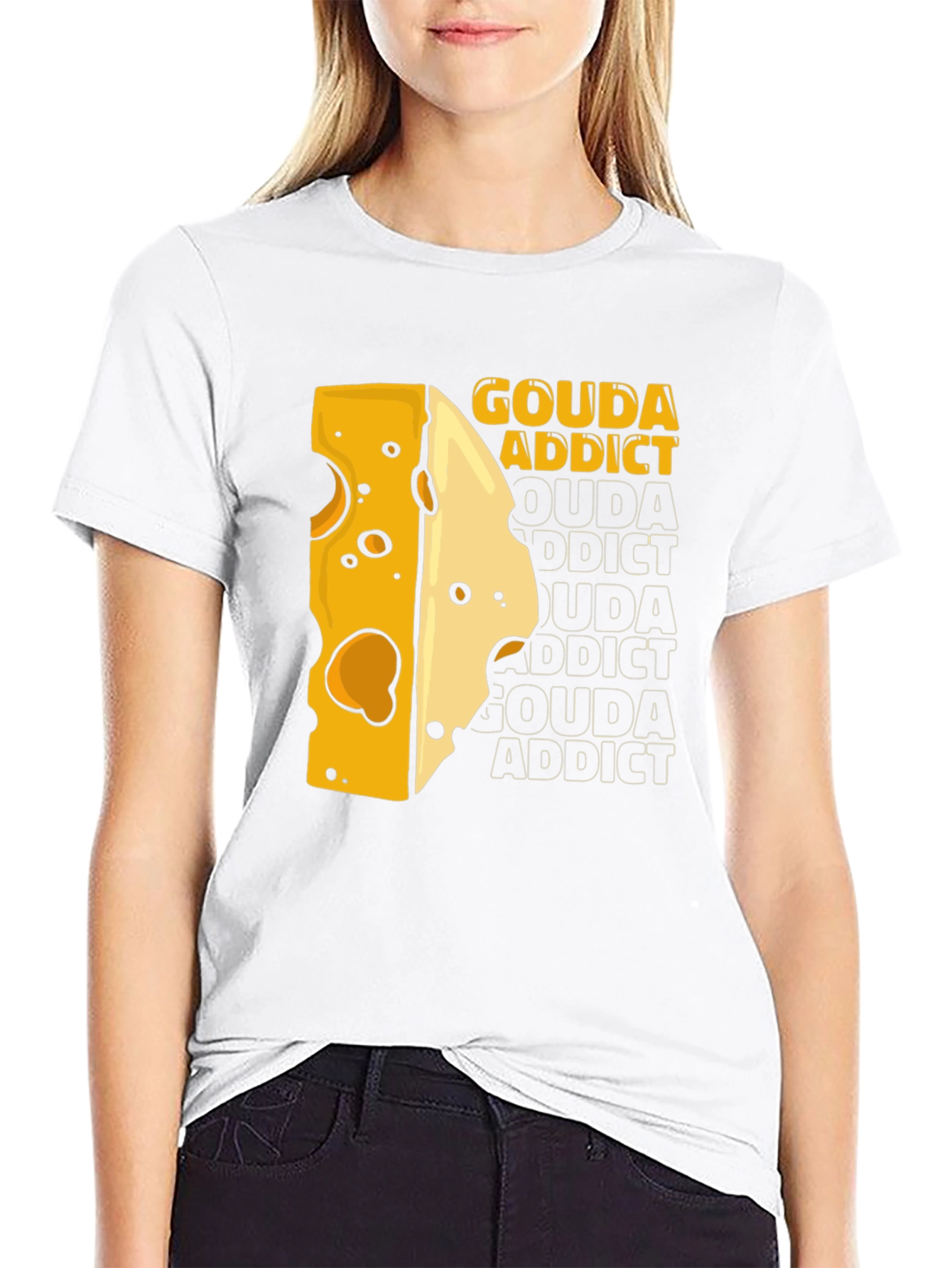 Gouda Addict T-Shirt - Cheese Lover Tee