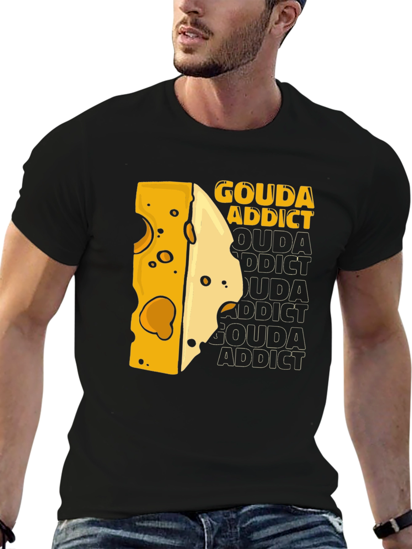 Gouda Addict T-Shirt - Cheese Lover Tee