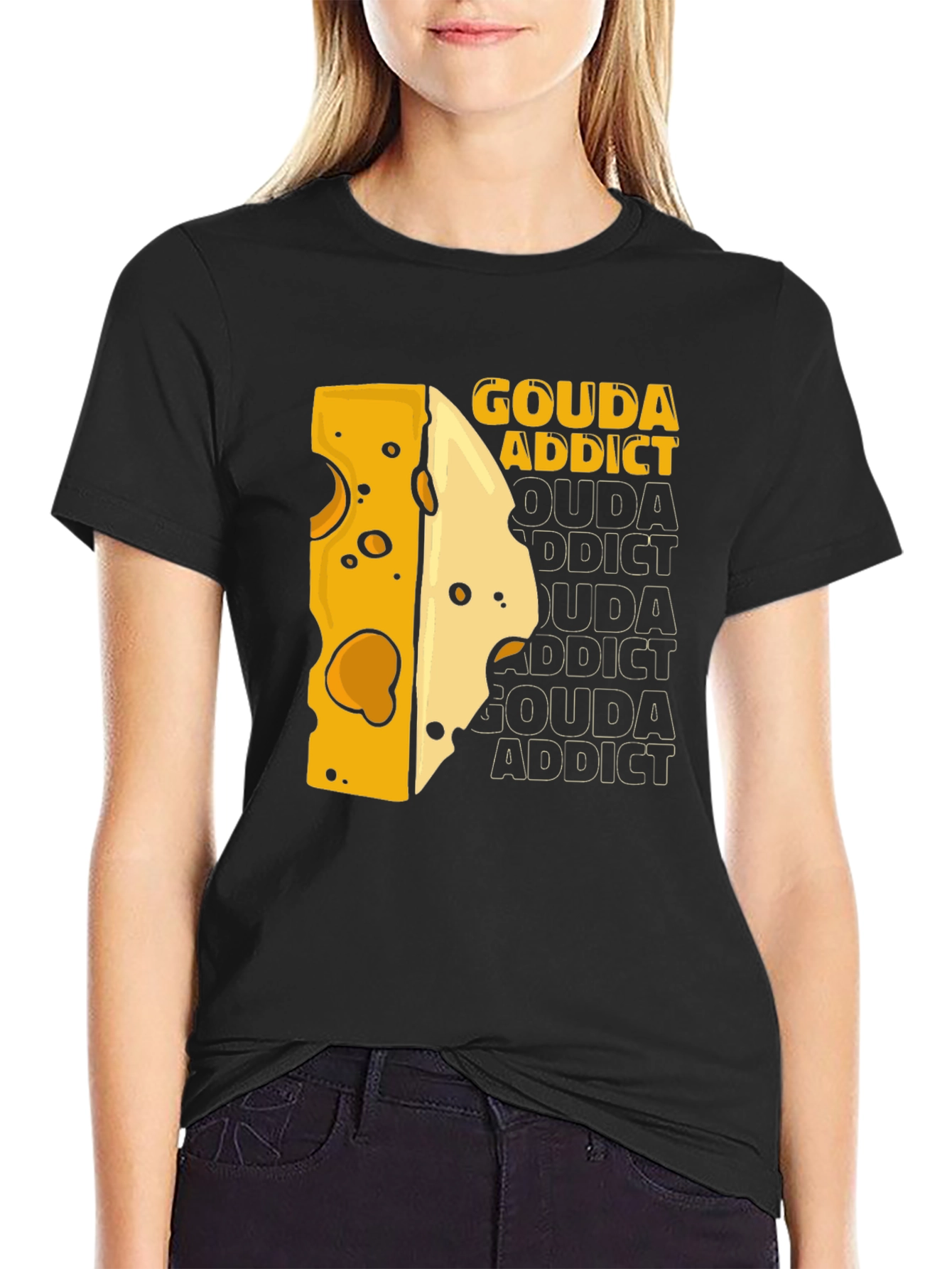 Gouda Addict T-Shirt - Cheese Lover Tee