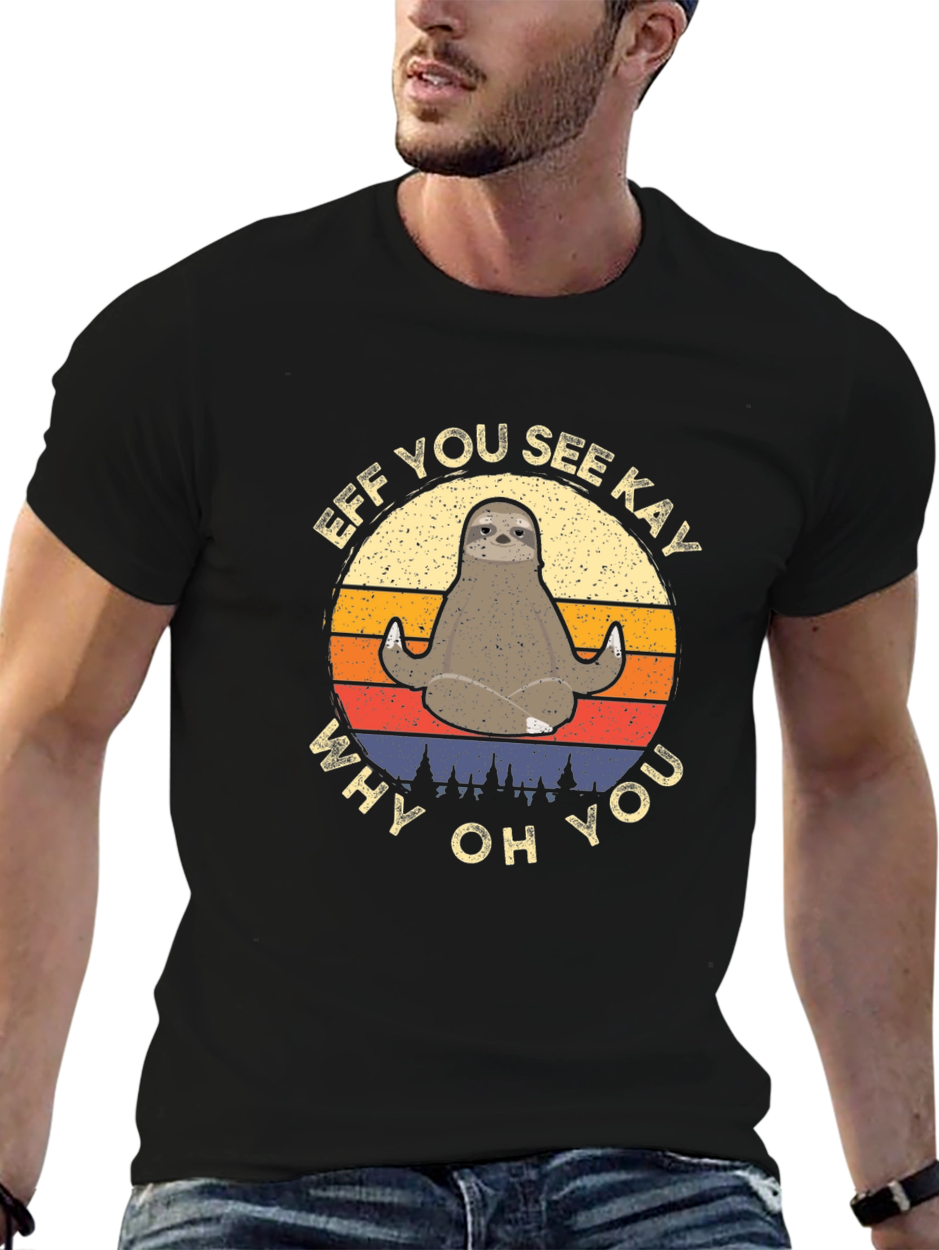 Funny Sloth Yoga T-Shirt - Eff You See Kay