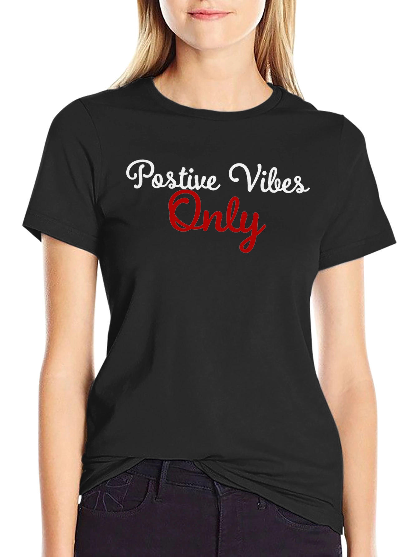 Positive Vibes Only Graphic T-Shirt