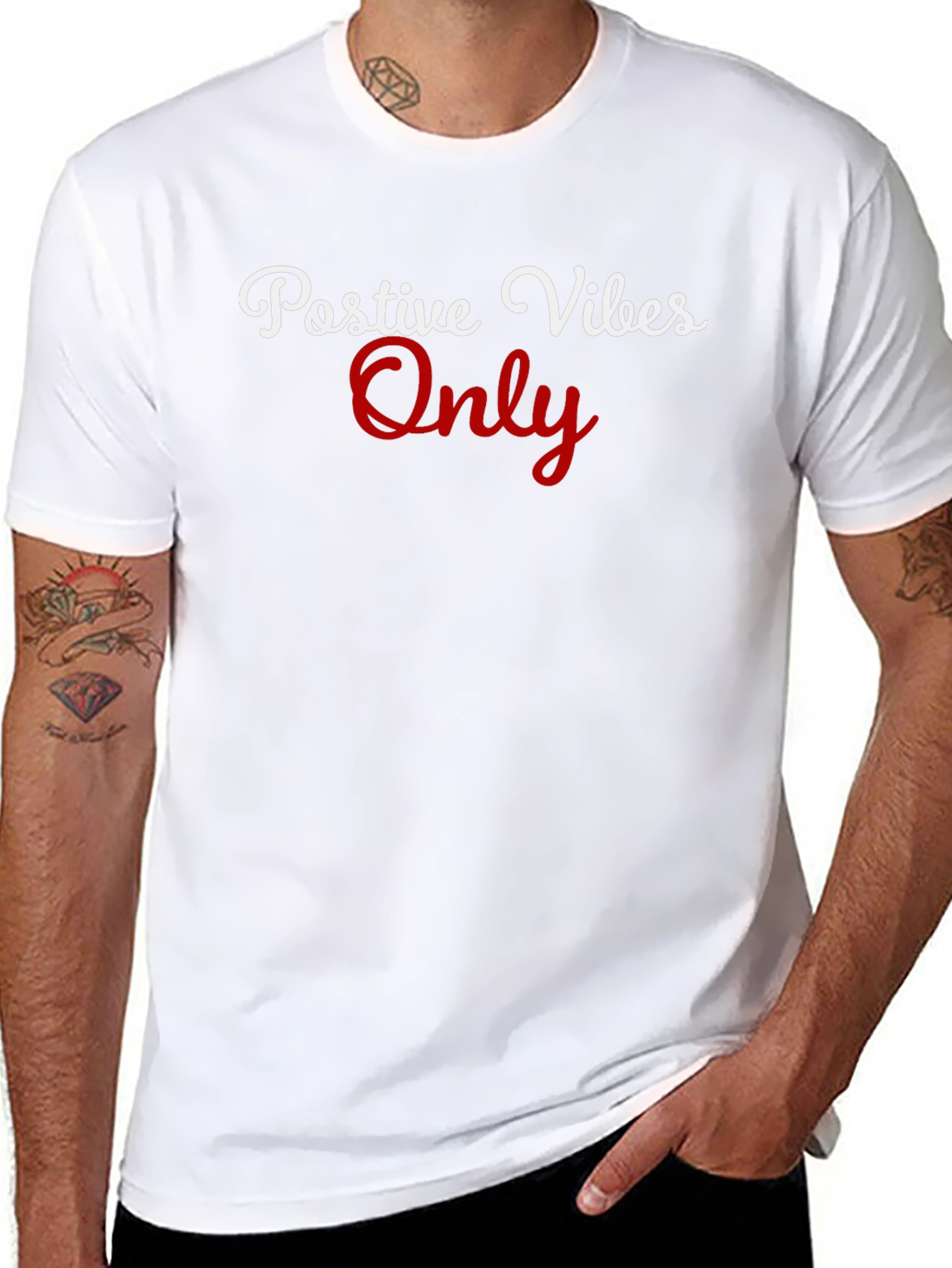 Positive Vibes Only Graphic T-Shirt