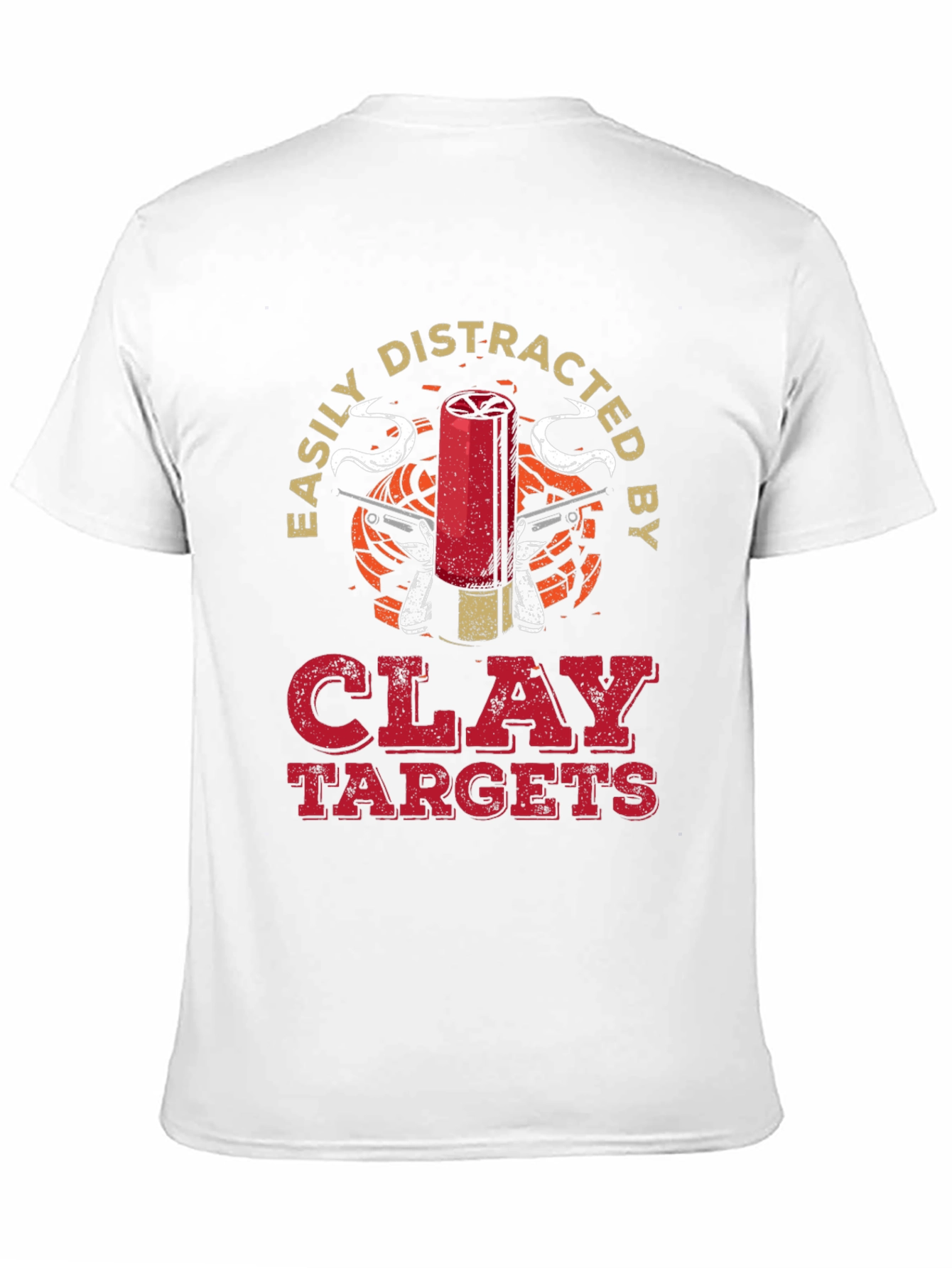 Easily Distracted by Clay Targets Graphic T-Shirt