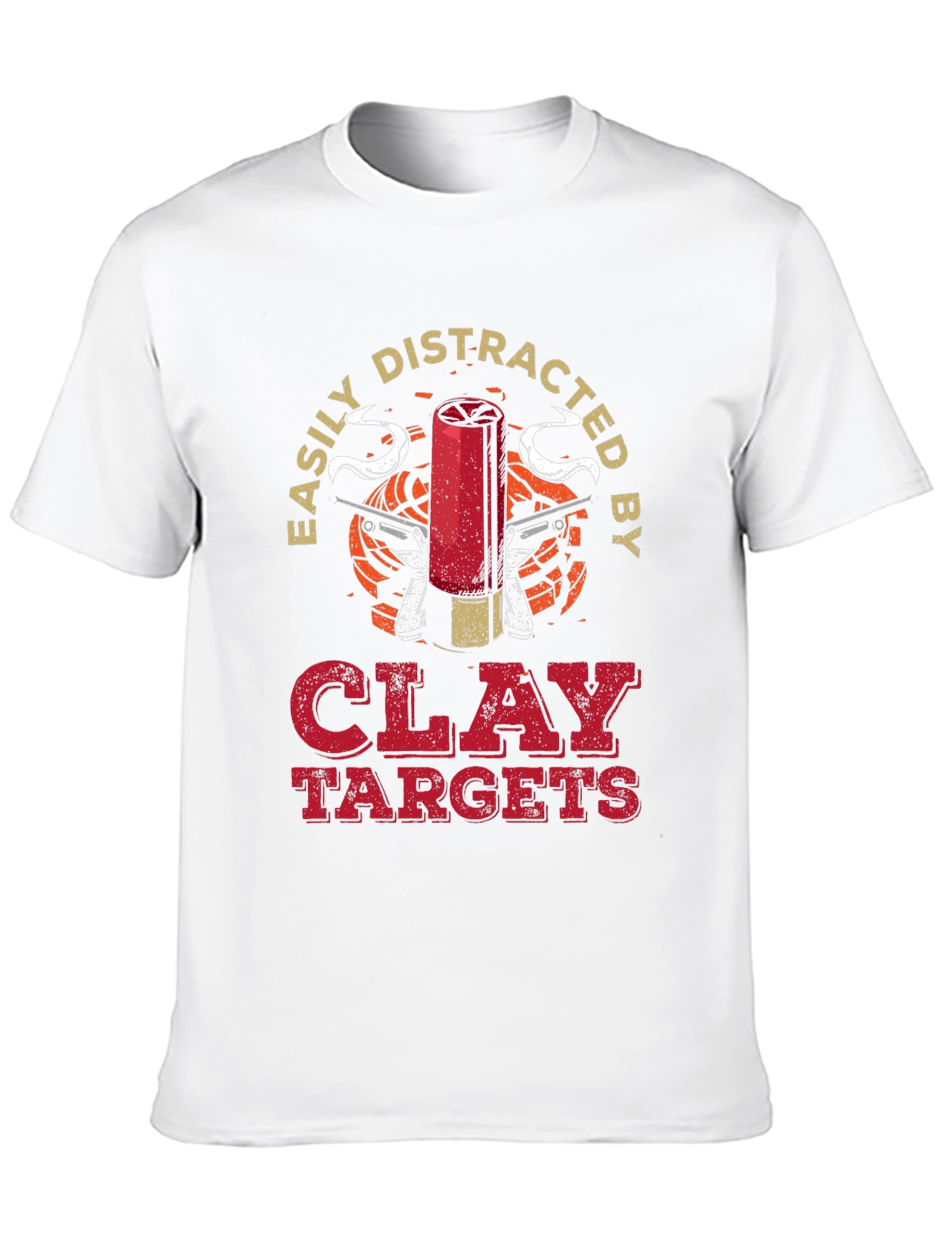 Easily Distracted by Clay Targets Graphic T-Shirt