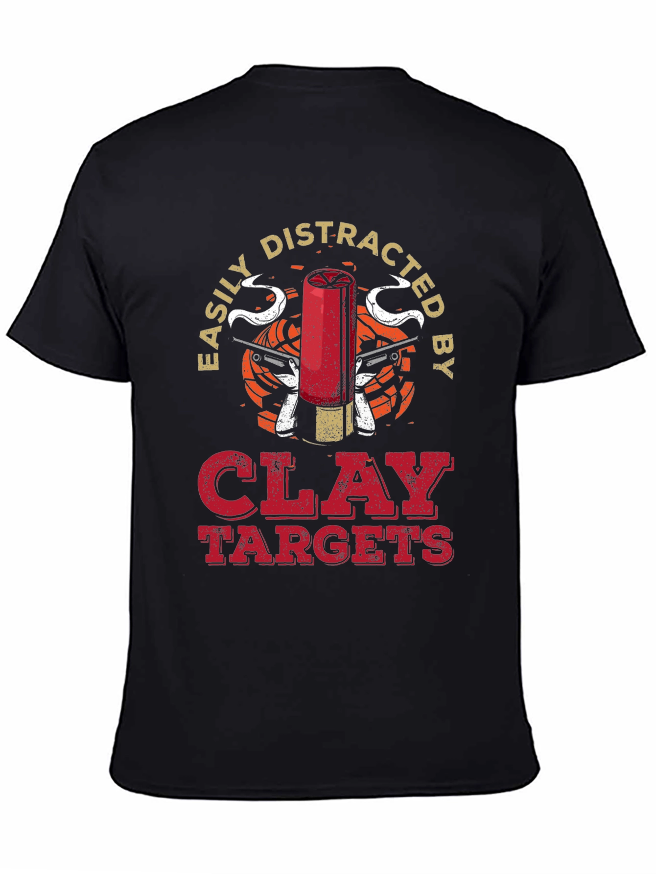 Easily Distracted by Clay Targets Graphic T-Shirt
