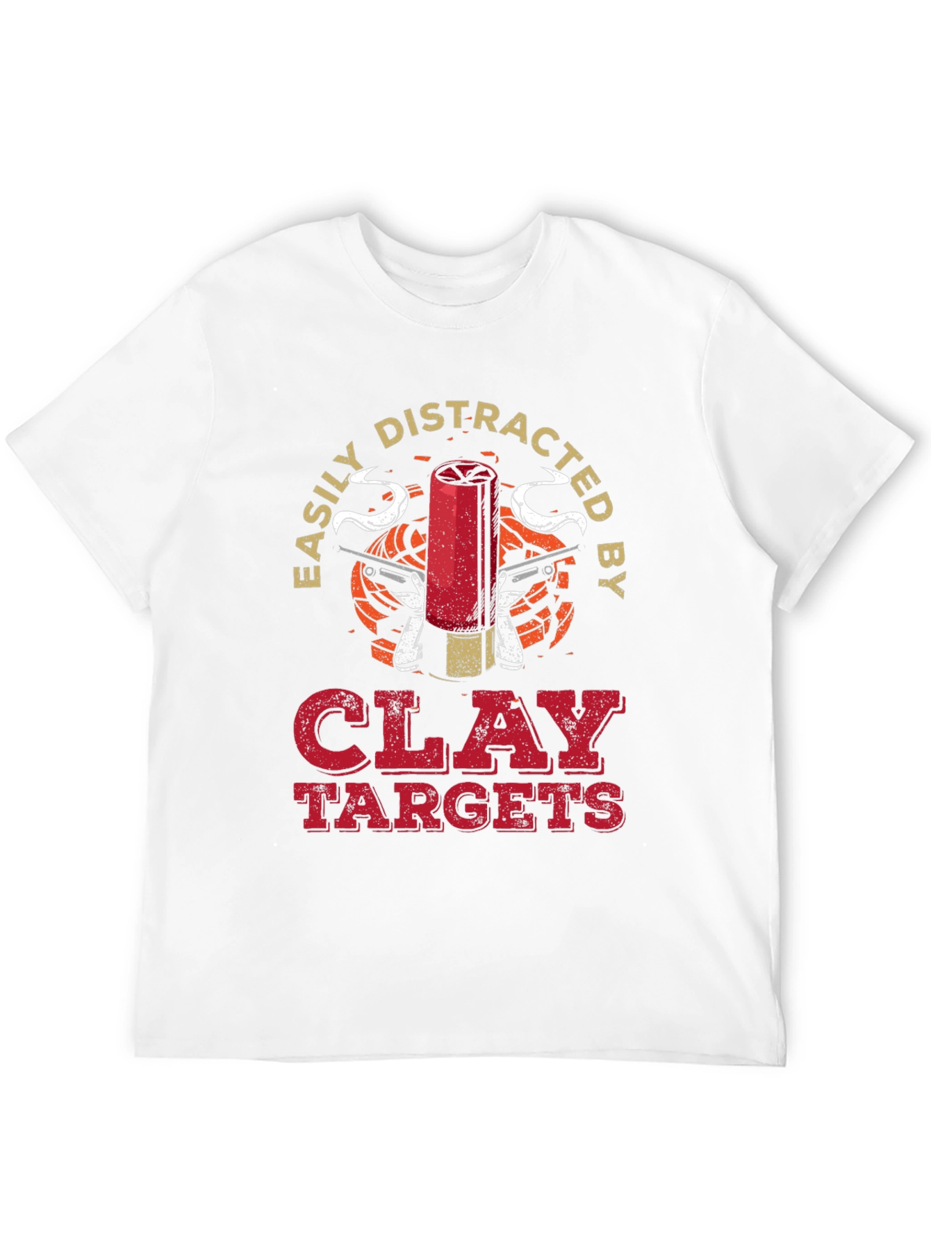 Easily Distracted by Clay Targets Graphic T-Shirt