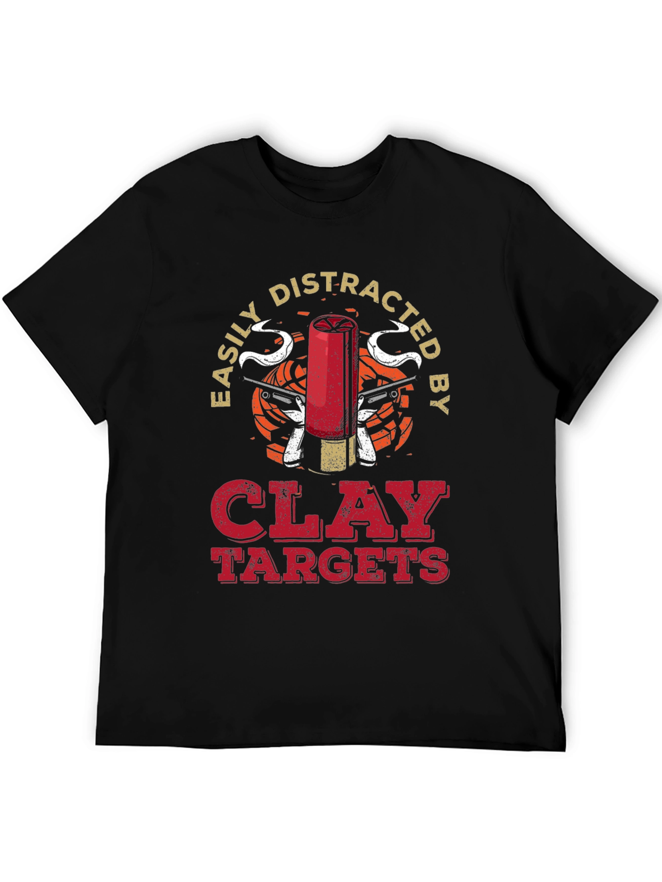 Easily Distracted by Clay Targets Graphic T-Shirt