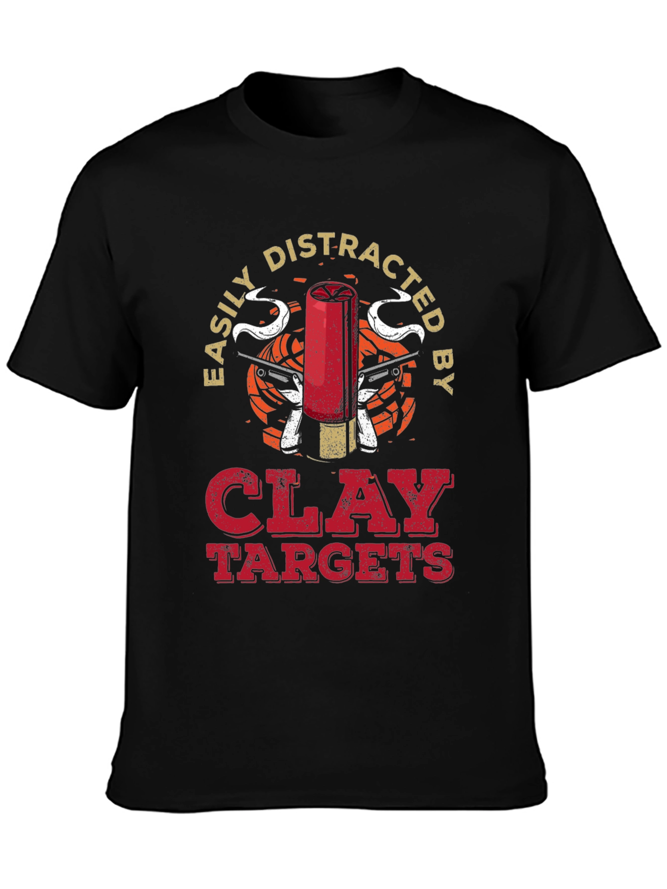 Easily Distracted by Clay Targets Graphic T-Shirt